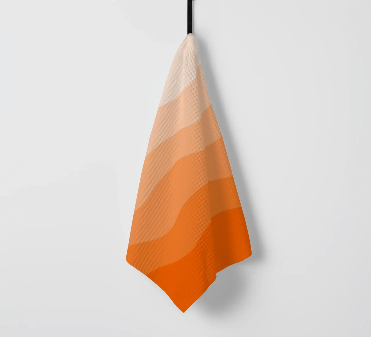 Orange gradient design canovaccio da cucina da baobabprintstore