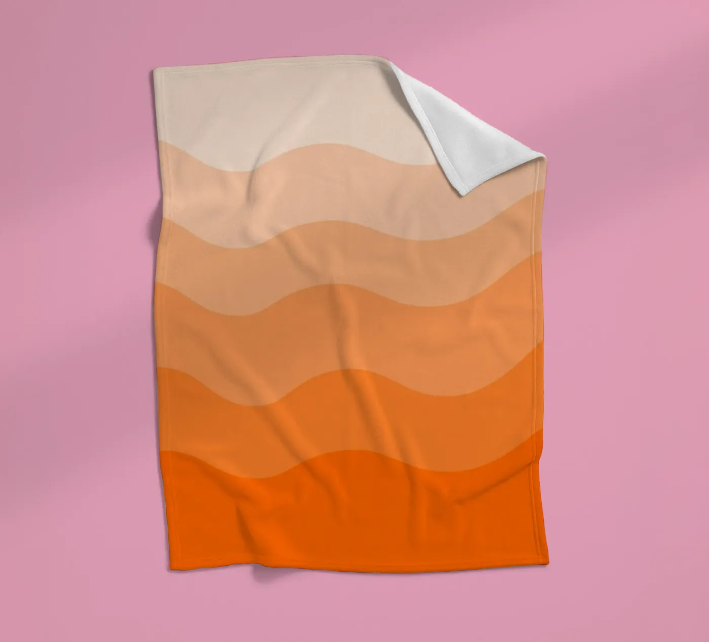 Orange gradient design fleecedeken van baobabprintstore