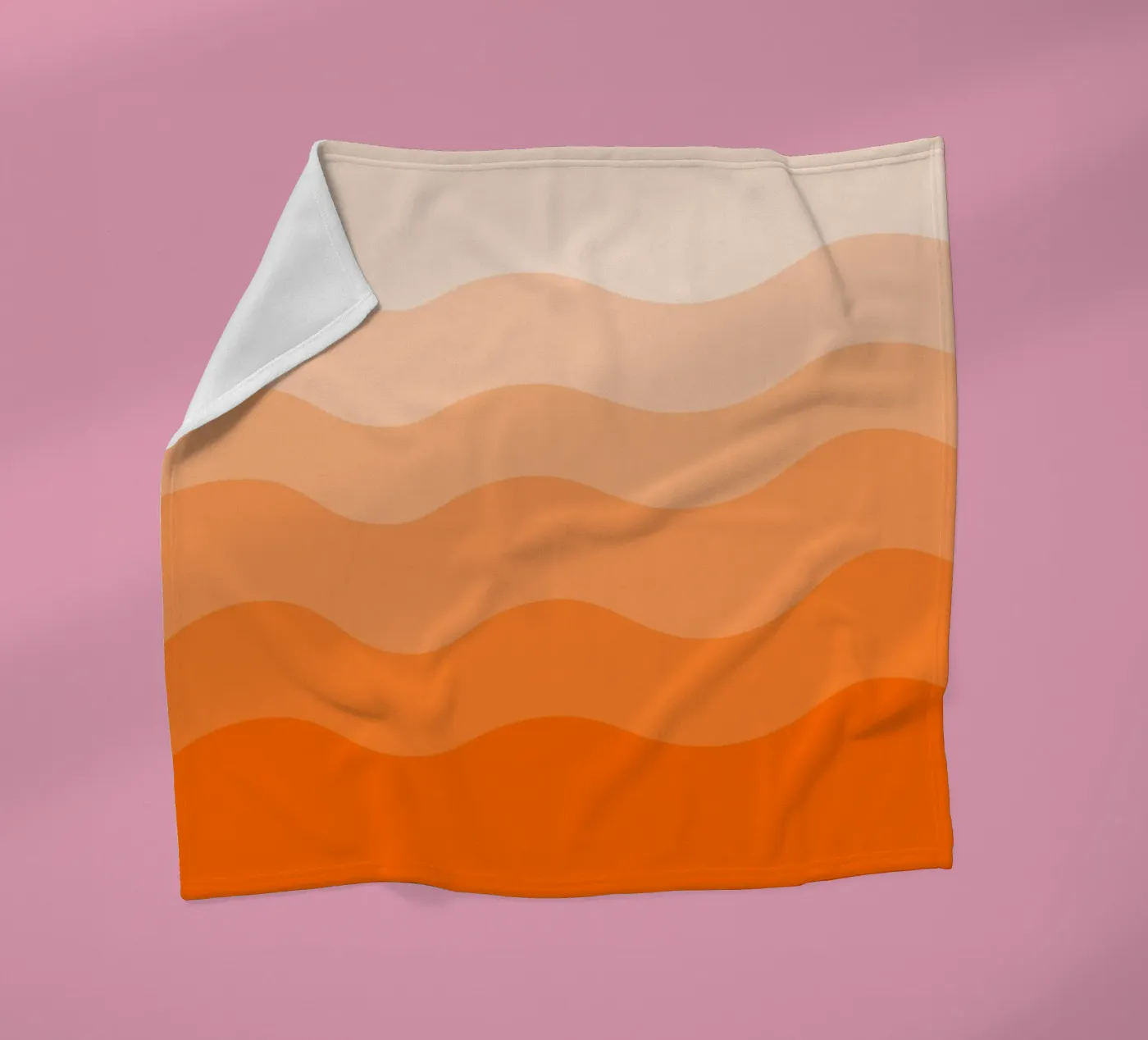 Orange gradient design fleecedeken van baobabprintstore