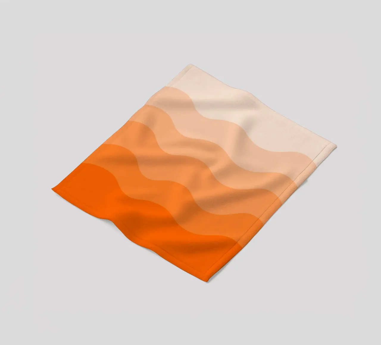 Orange gradient design coperta in pile da baobabprintstore