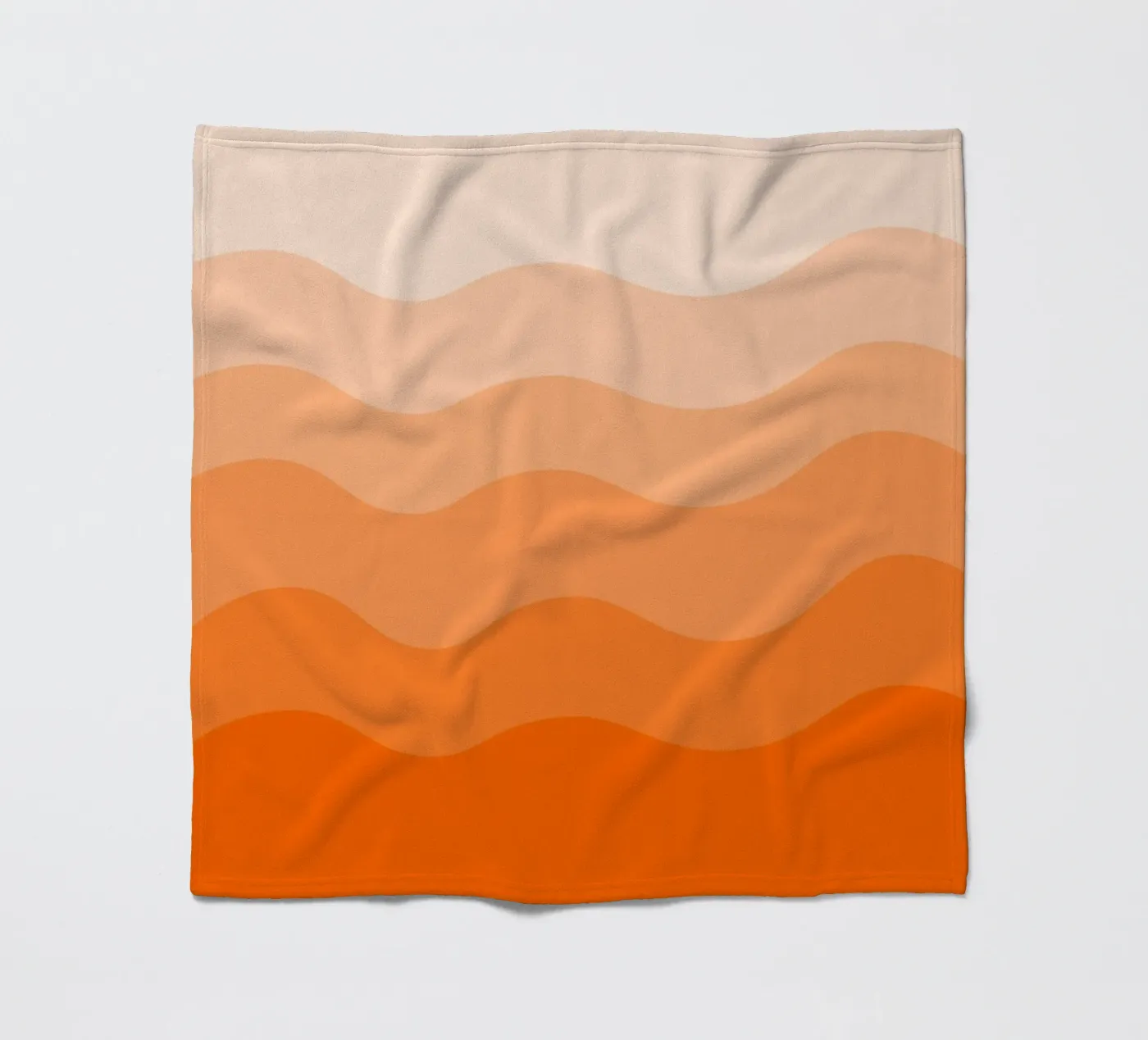 Orange gradient design fleecedeken van baobabprintstore
