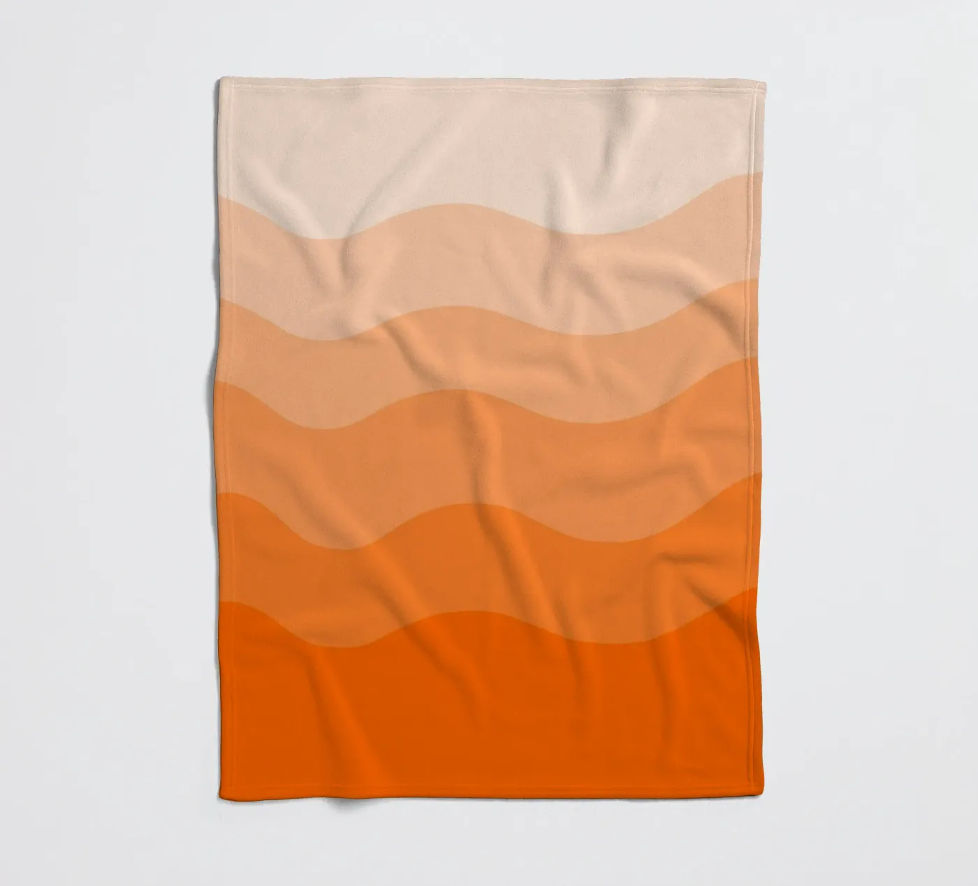 Orange gradient design fleecedeken van baobabprintstore