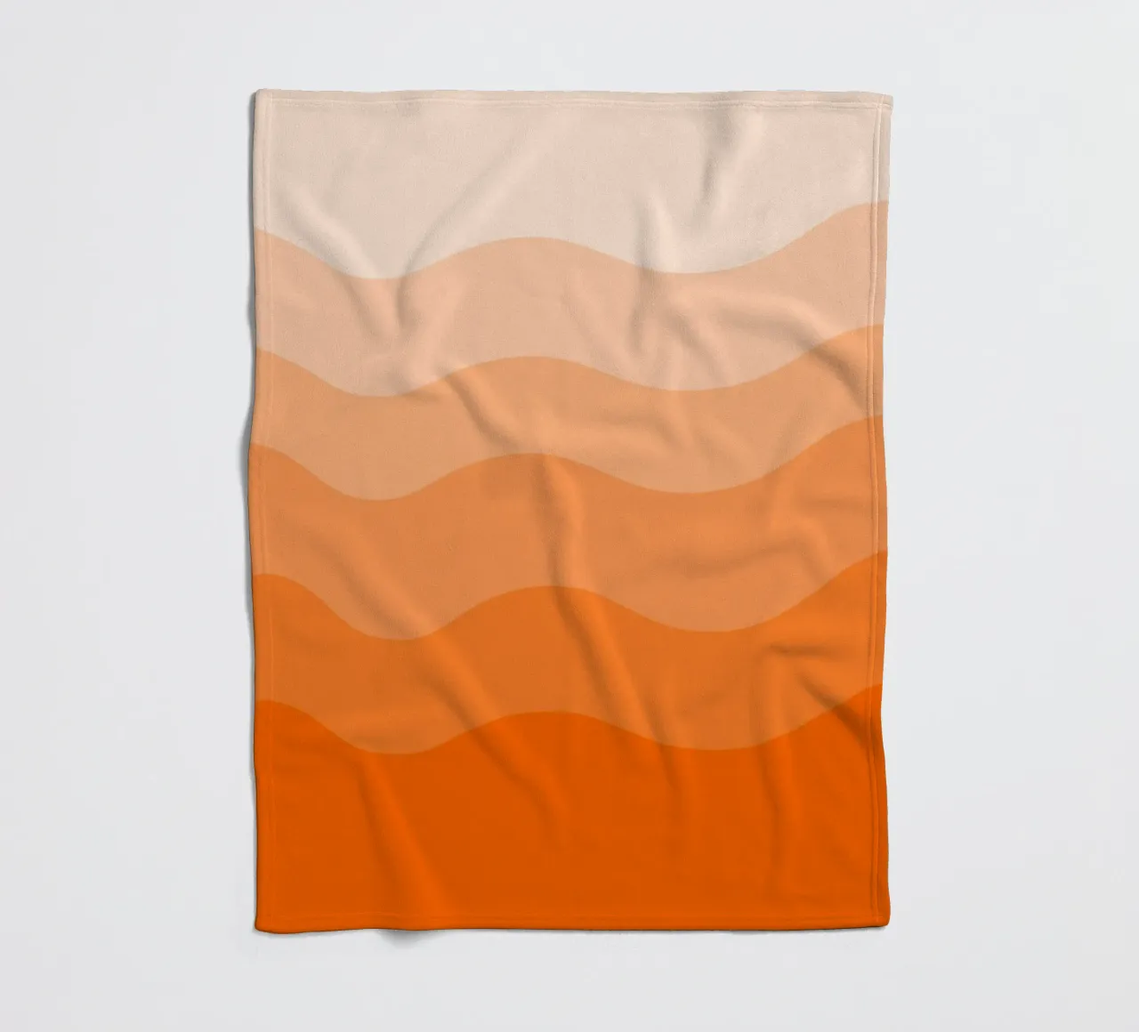 Orange gradient design coperta in pile da baobabprintstore