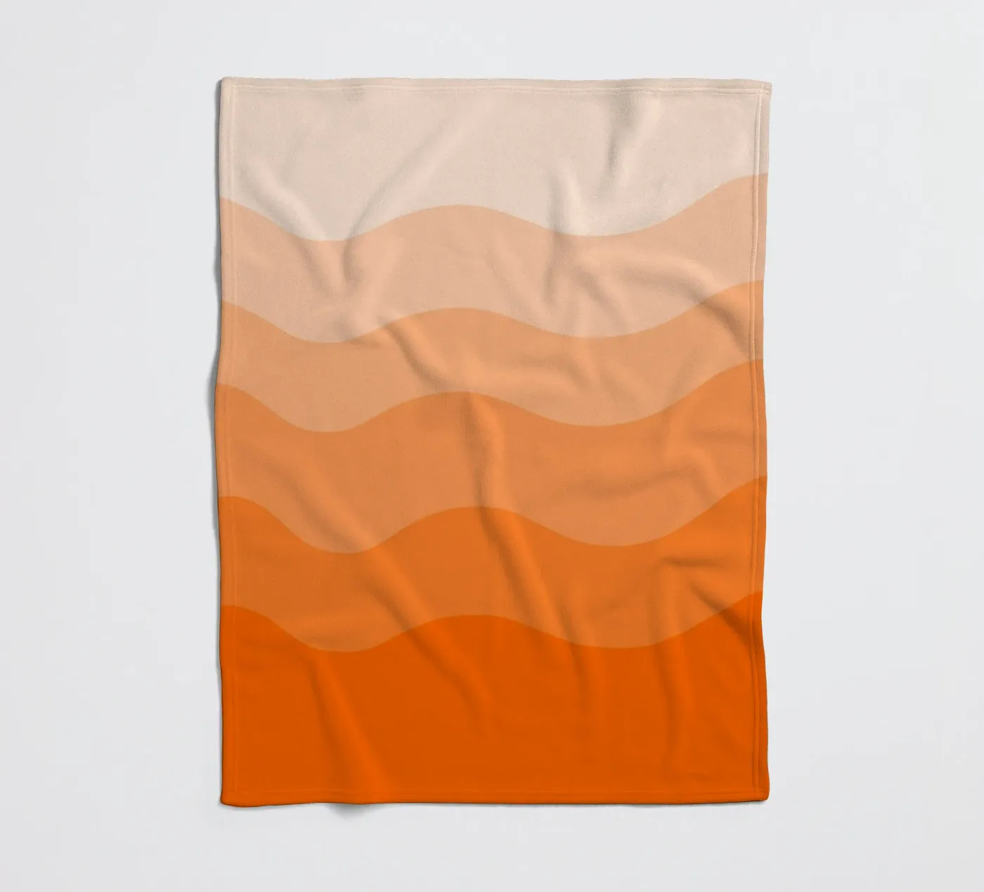 Orange gradient design fleecedeken van baobabprintstore