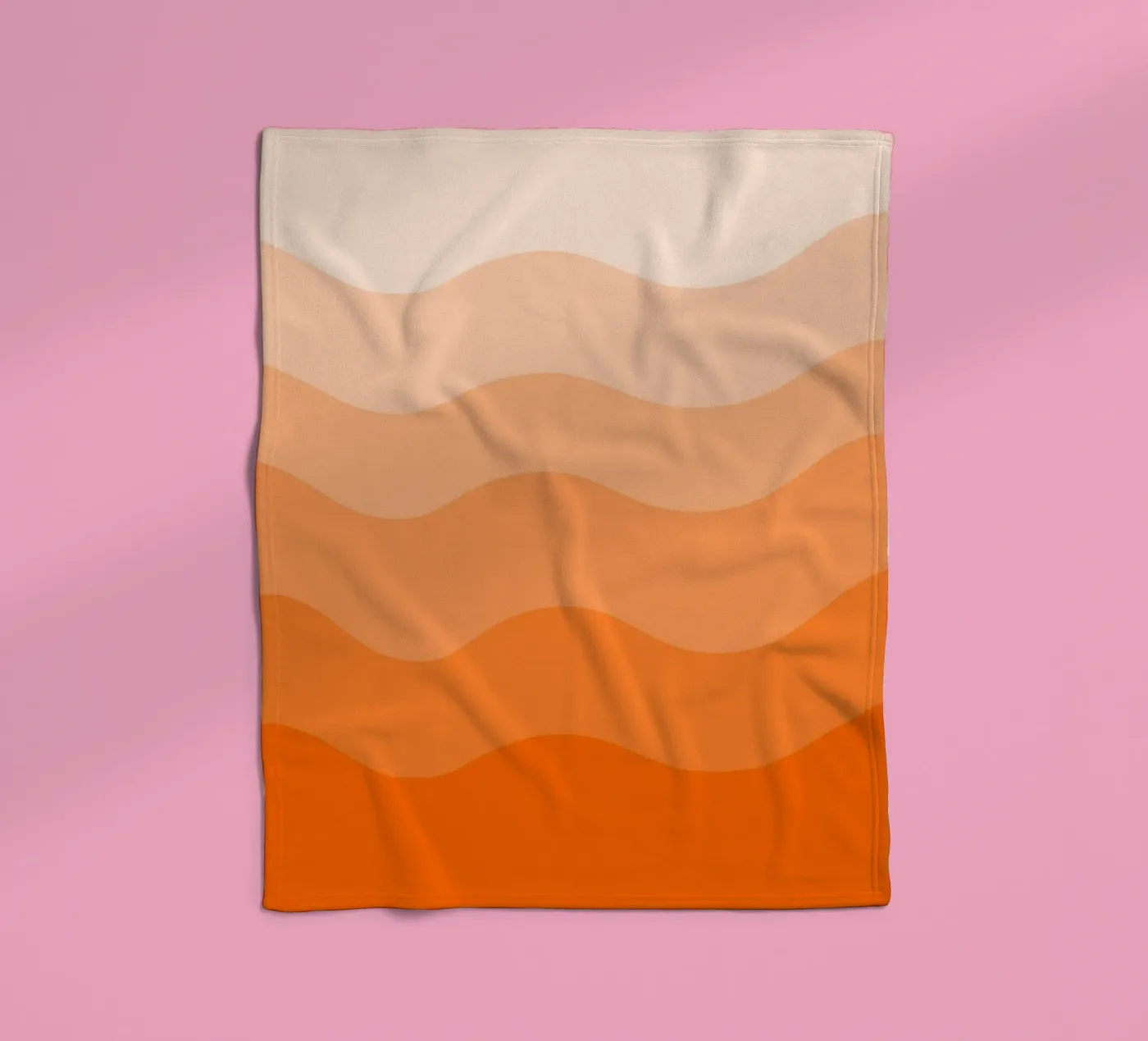 Orange gradient design fleecedeken van baobabprintstore