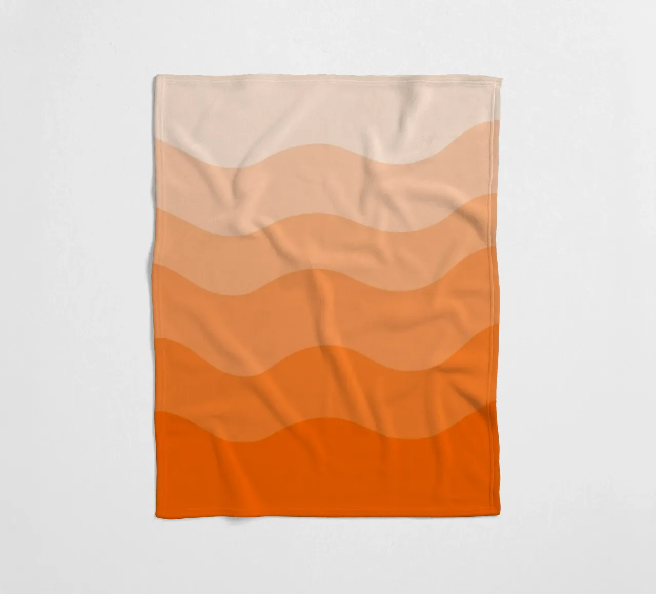 Orange gradient design coperta in pile da baobabprintstore