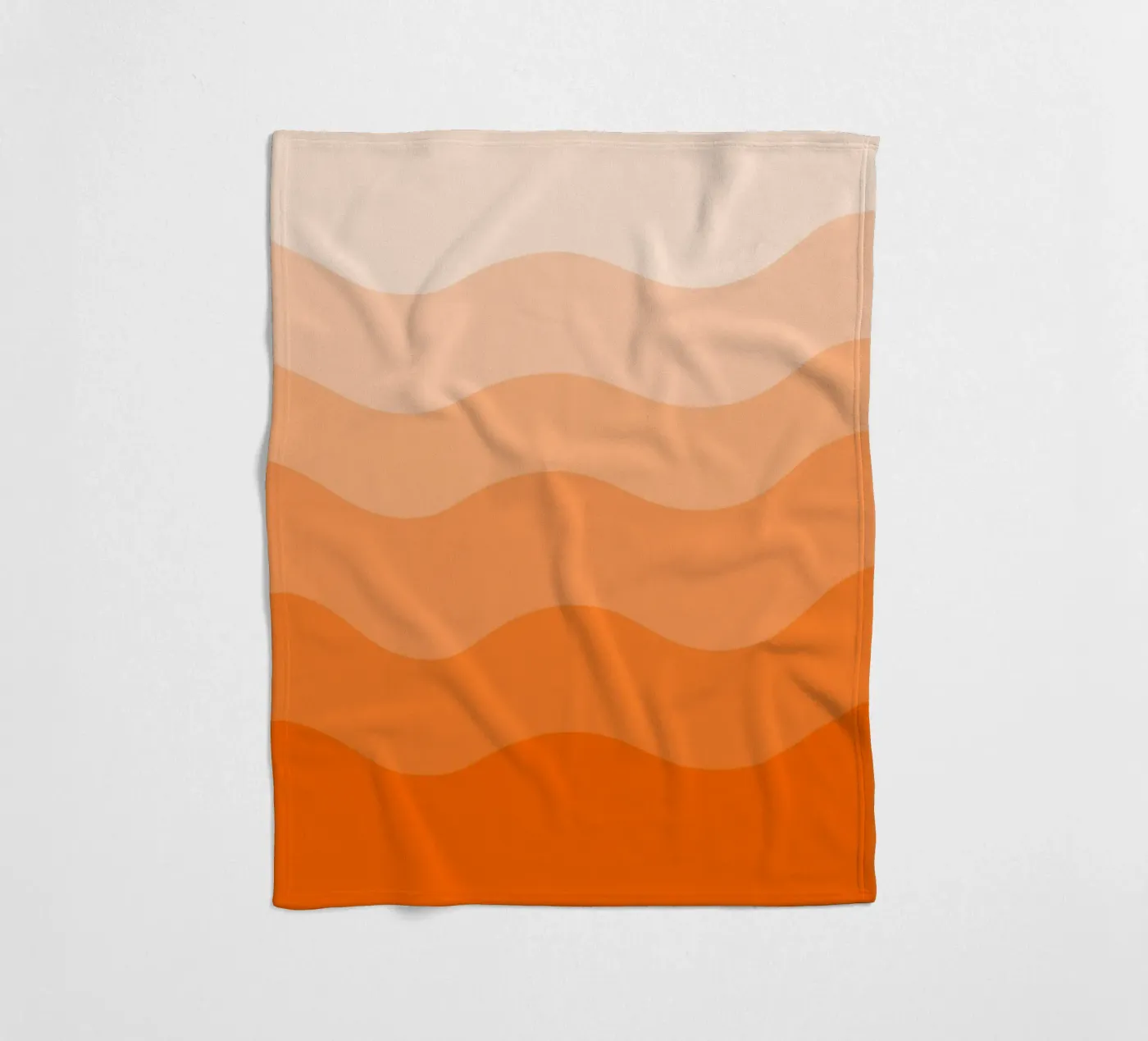 Orange gradient design fleecedeken van baobabprintstore