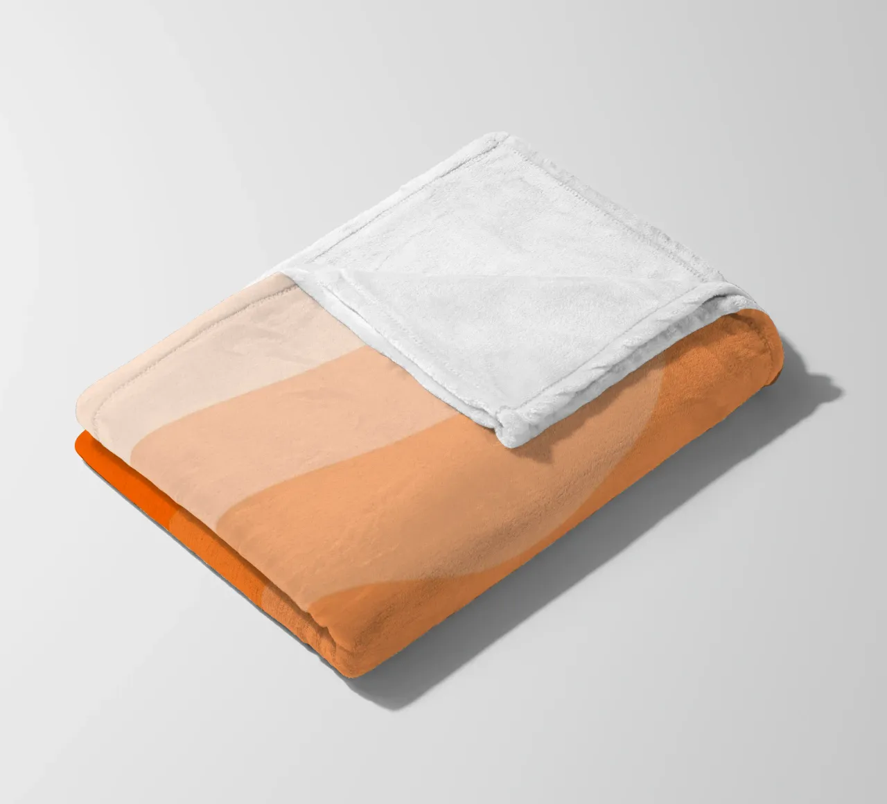 Orange gradient design coperta in pile da baobabprintstore