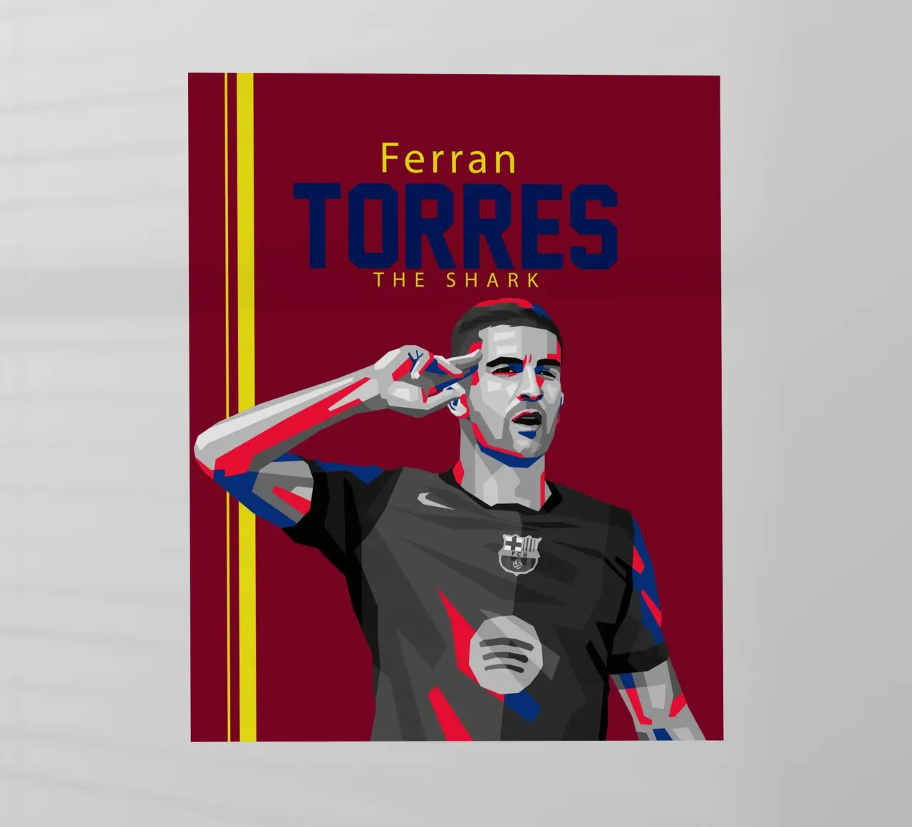 Ferran Torres pellicola backlit da WPAP MALANG