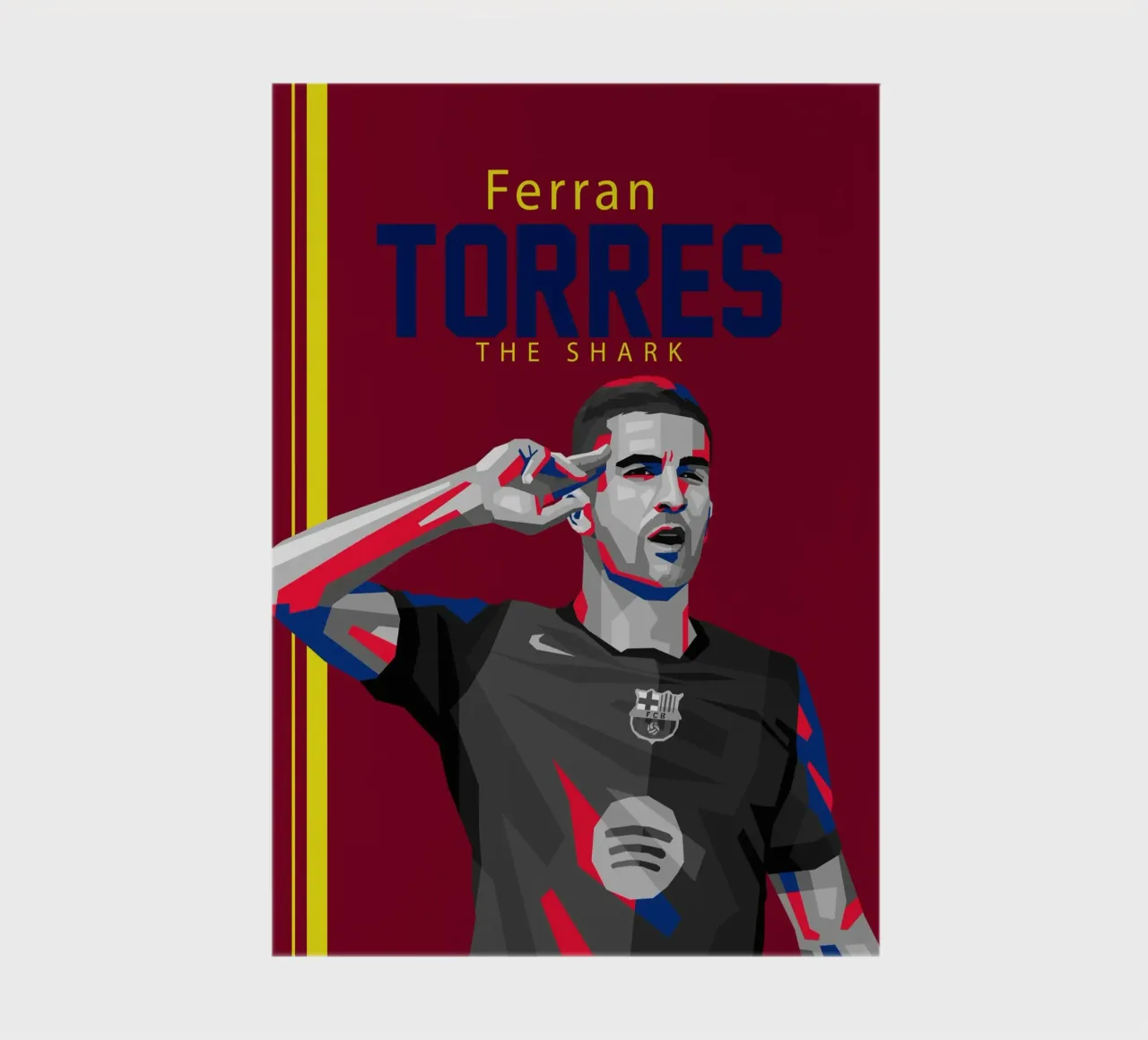 Ferran Torres notebook by WPAP MALANG