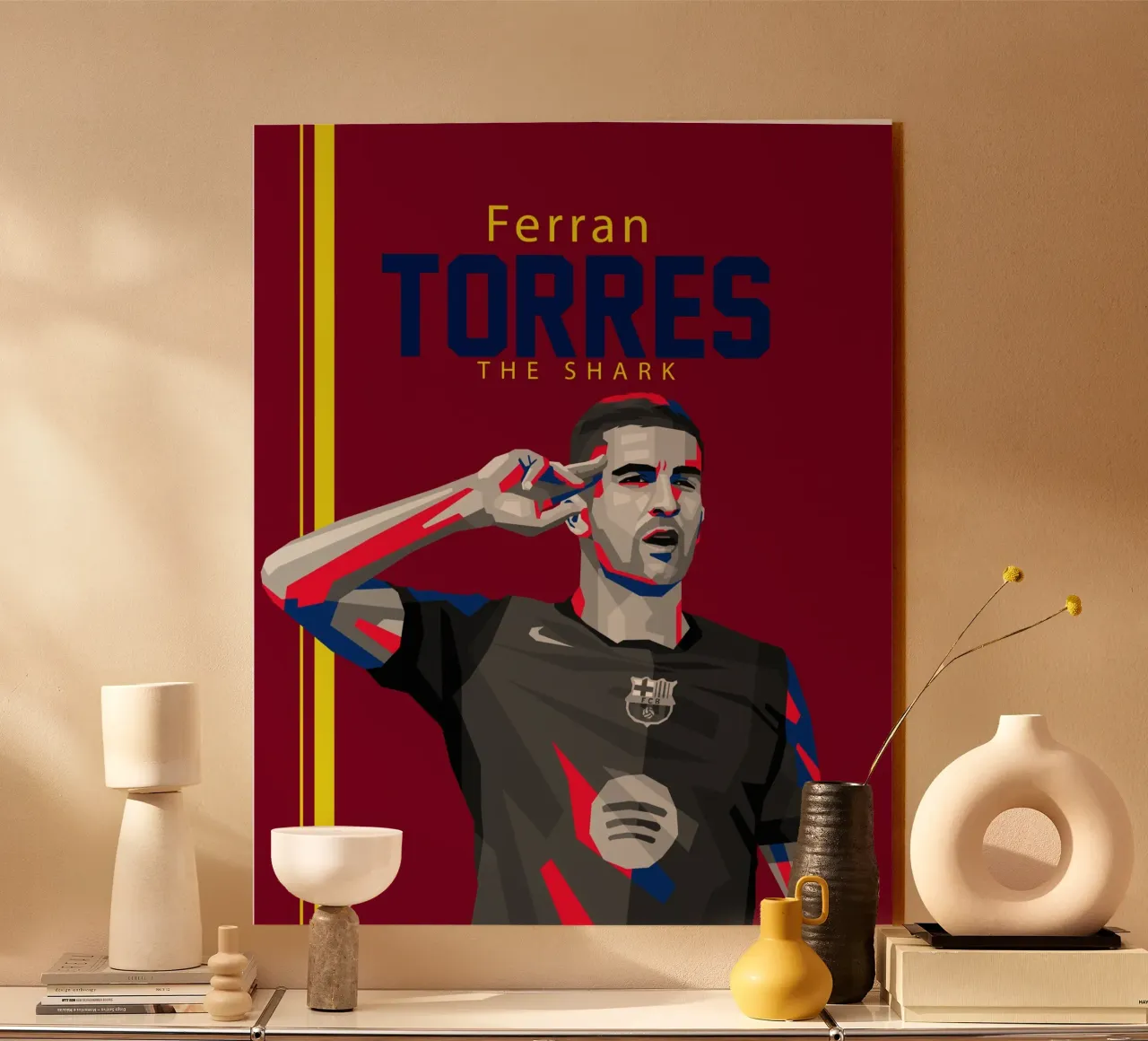 Ferran Torres plexiglass da WPAP MALANG