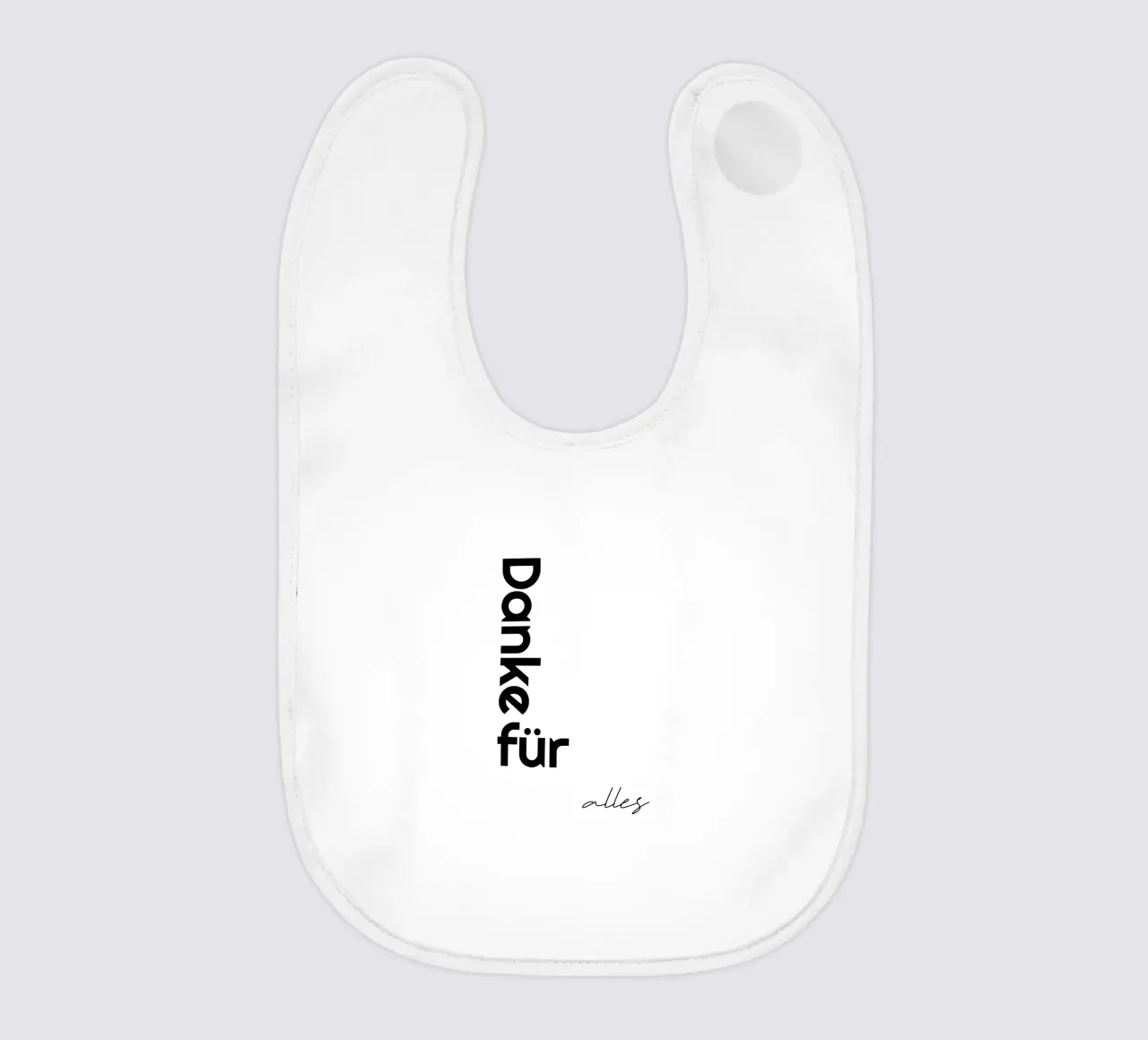 Grazie di tutto bavaglino da YV TYPOGRAPHY