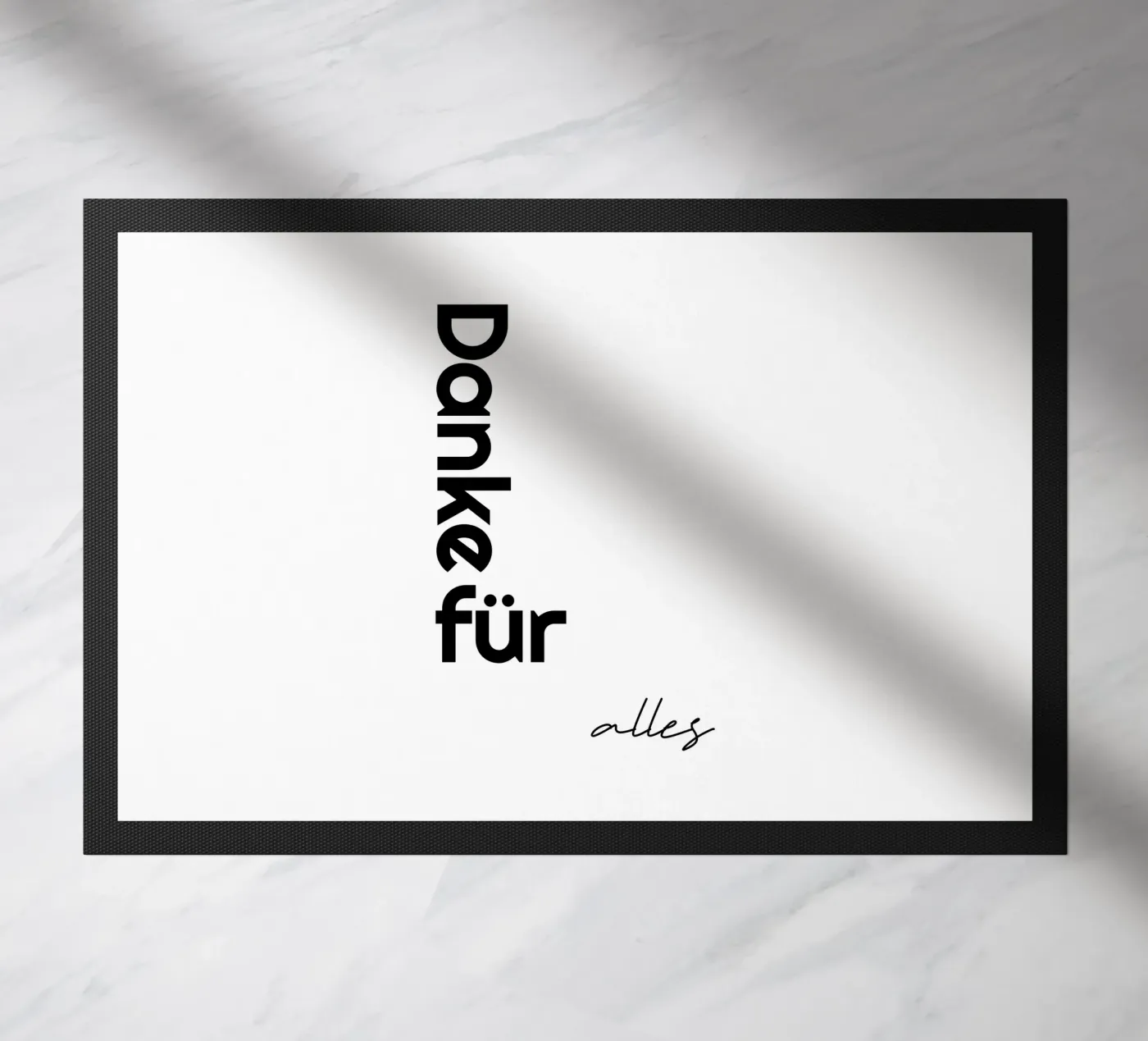 Thanks for everything doormat by YV TYPOGRAPHY