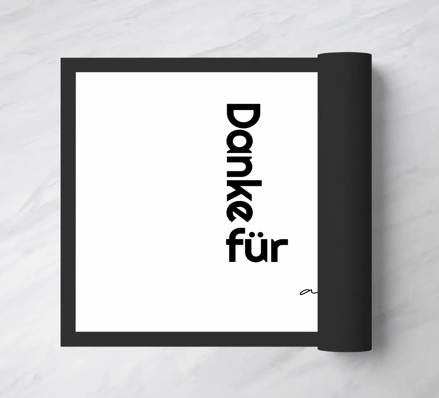 Thanks for everything doormat by YV TYPOGRAPHY