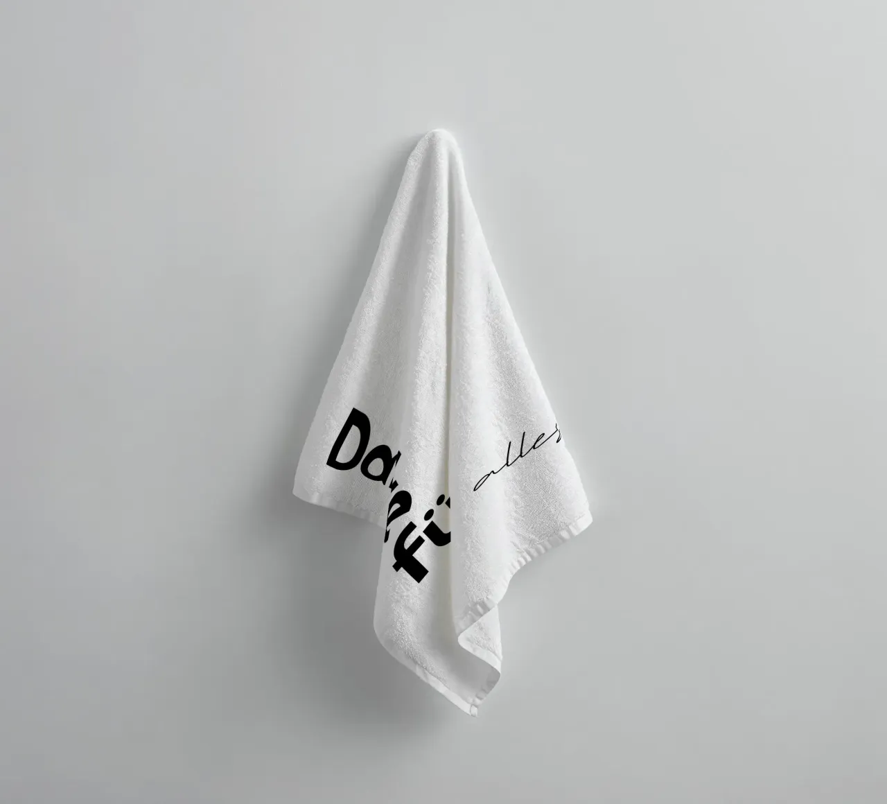 Grazie di tutto asciugamano da bagno da YV TYPOGRAPHY