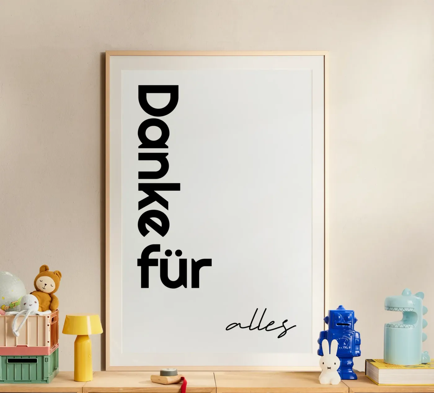 Thanks for everything poster by YV TYPOGRAPHY
