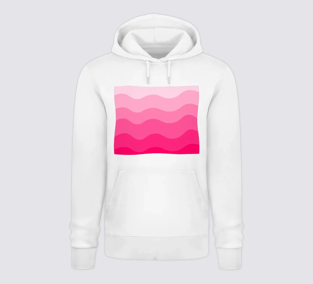 Pink gradient design felpa con cappuccio da baobabprintstore