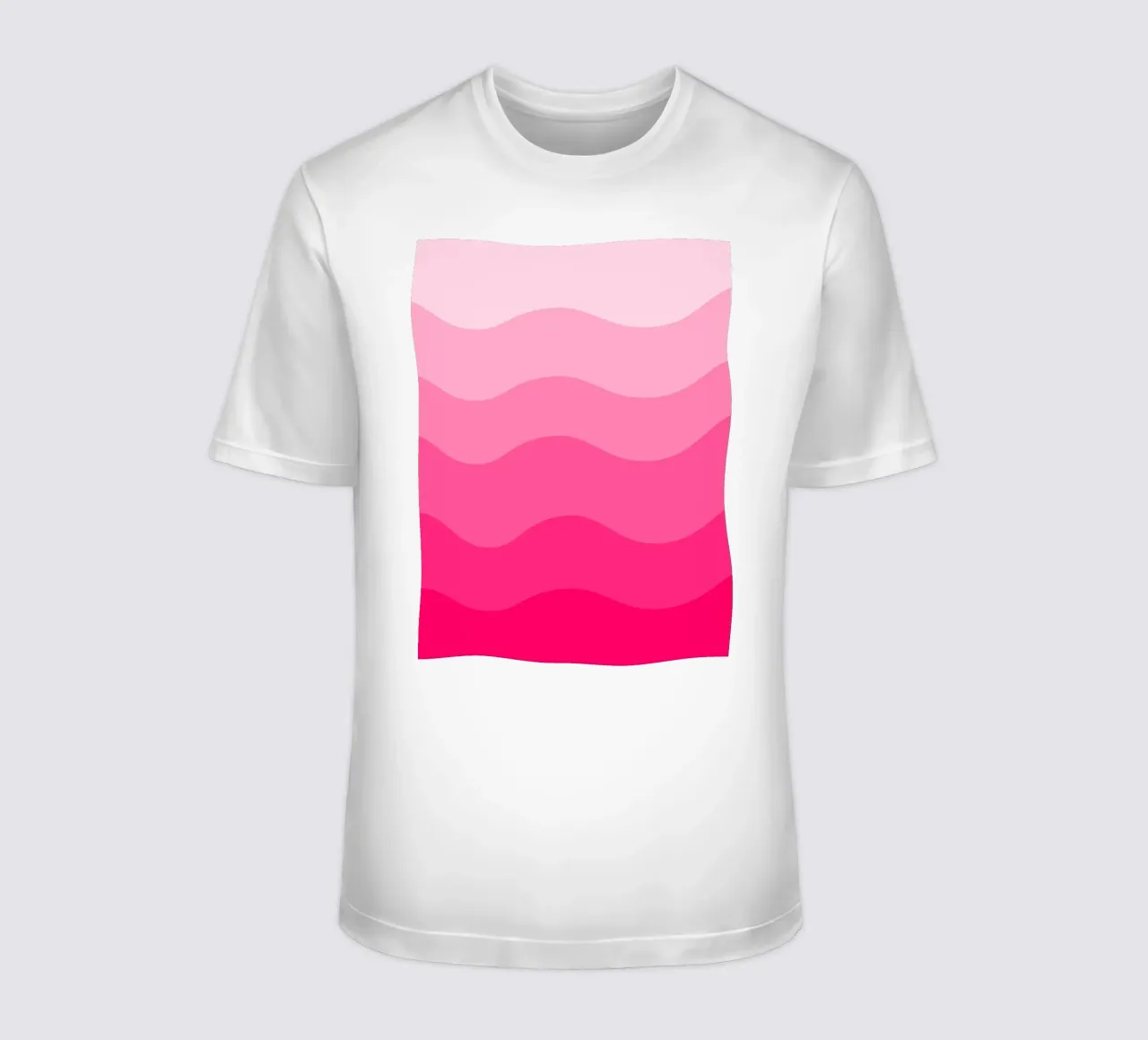 Pink gradient design t-shirt da baobabprintstore