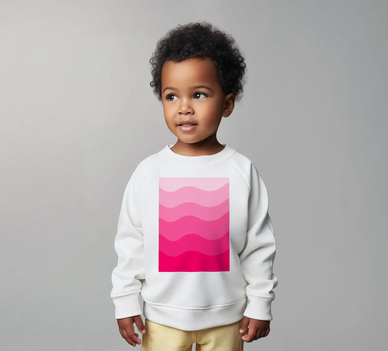 Pink gradient design felpa neonato da baobabprintstore