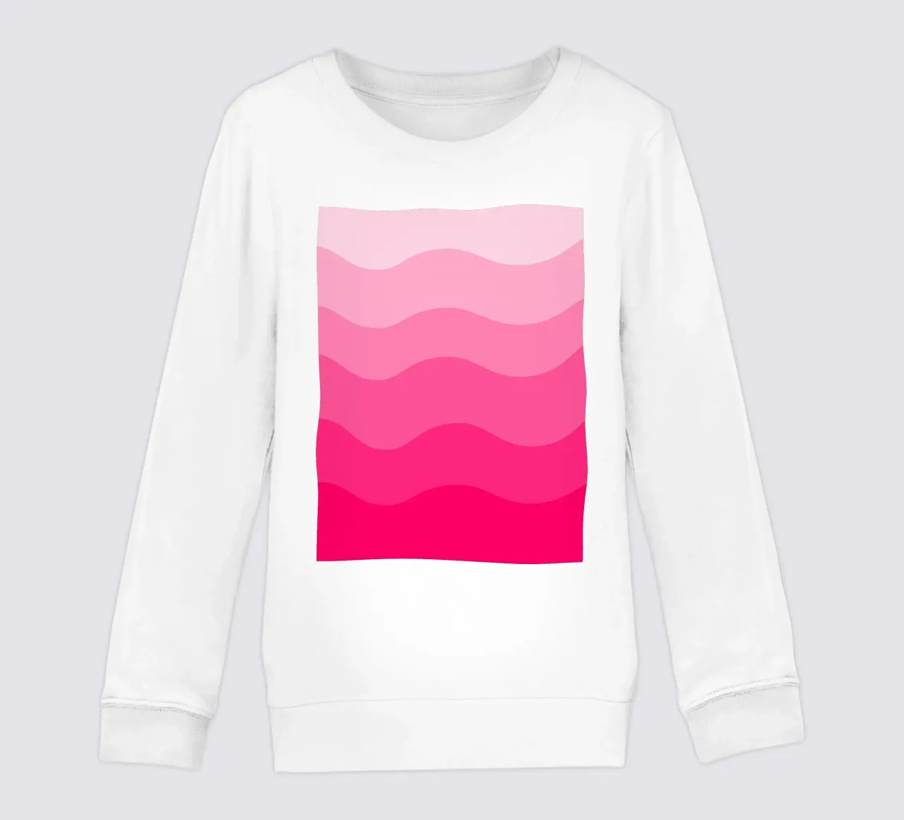 Pink gradient design felpa bambino da baobabprintstore