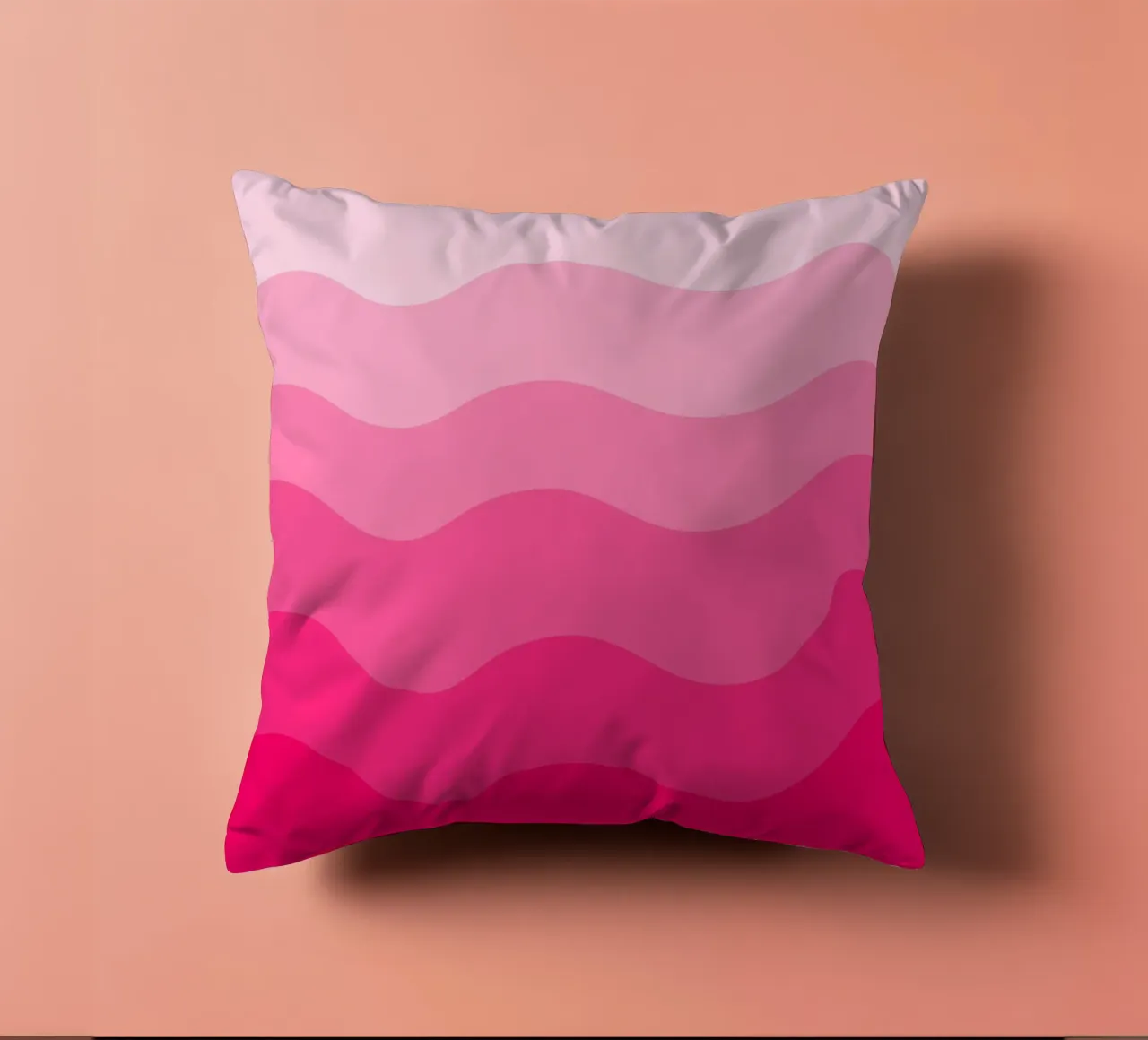 Pink gradient design cuscino da baobabprintstore