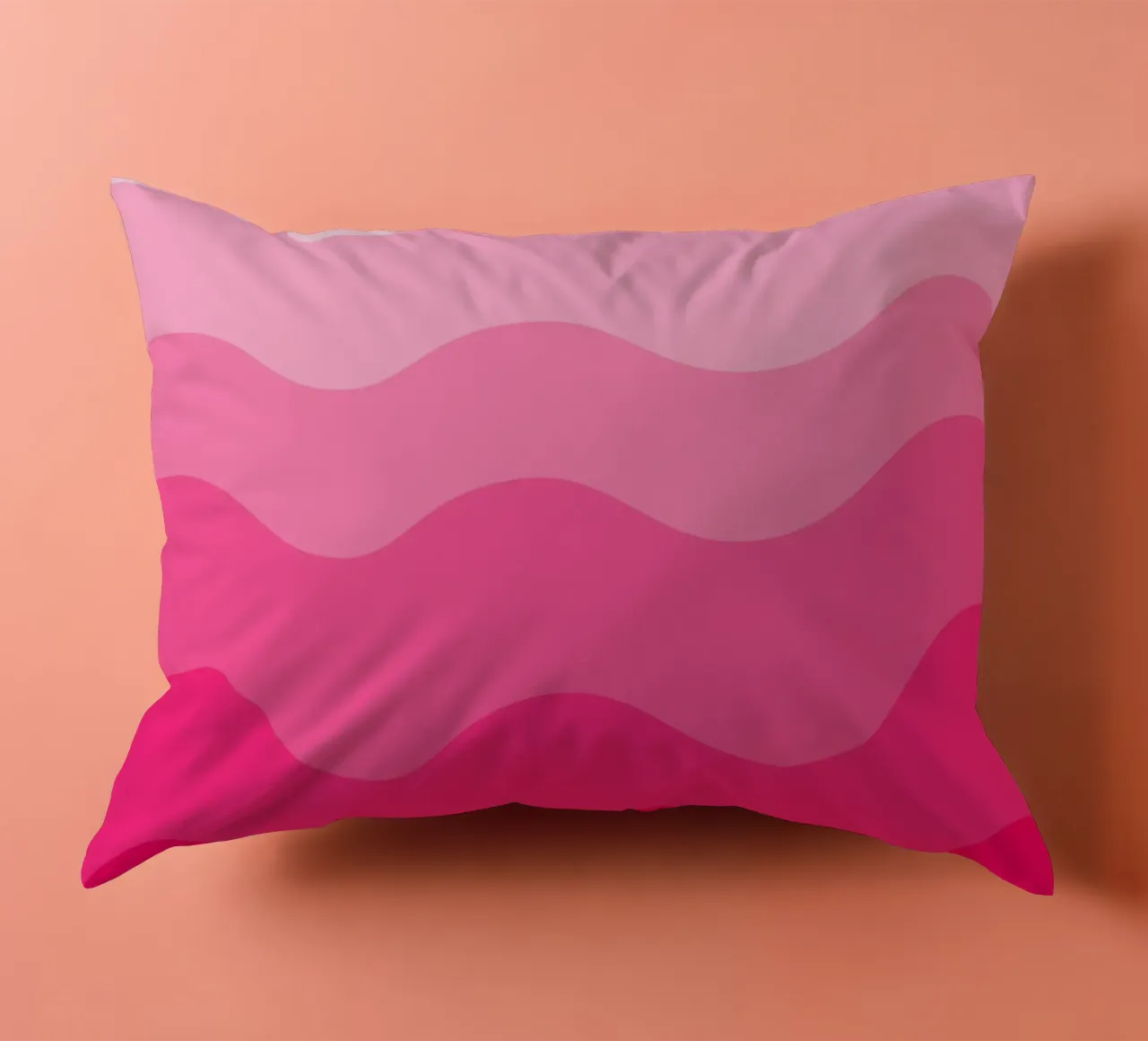 Pink gradient design cuscino da baobabprintstore