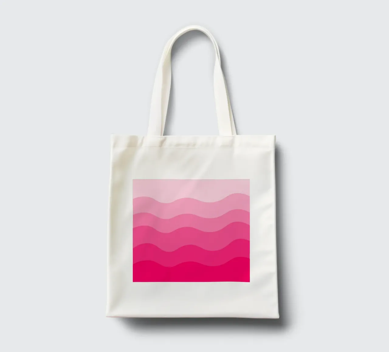 Pink gradient design borsa in juta da baobabprintstore