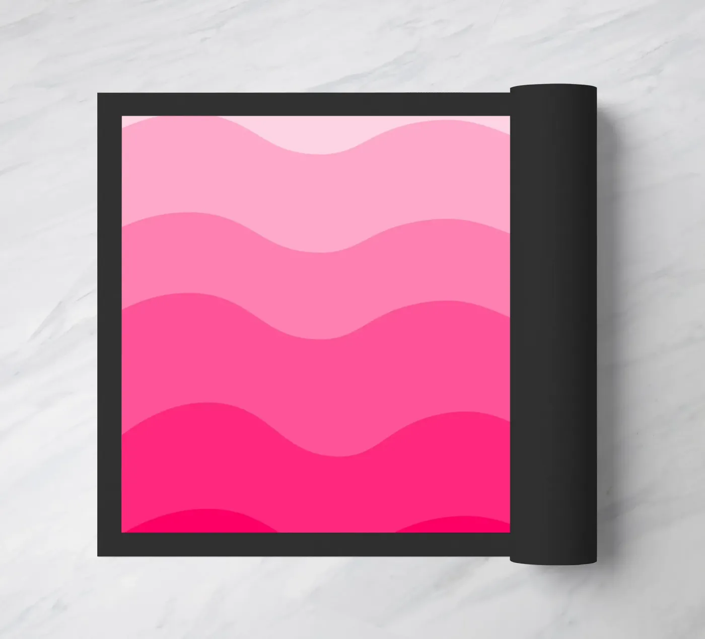 Pink gradient design doormat by baobabprintstore