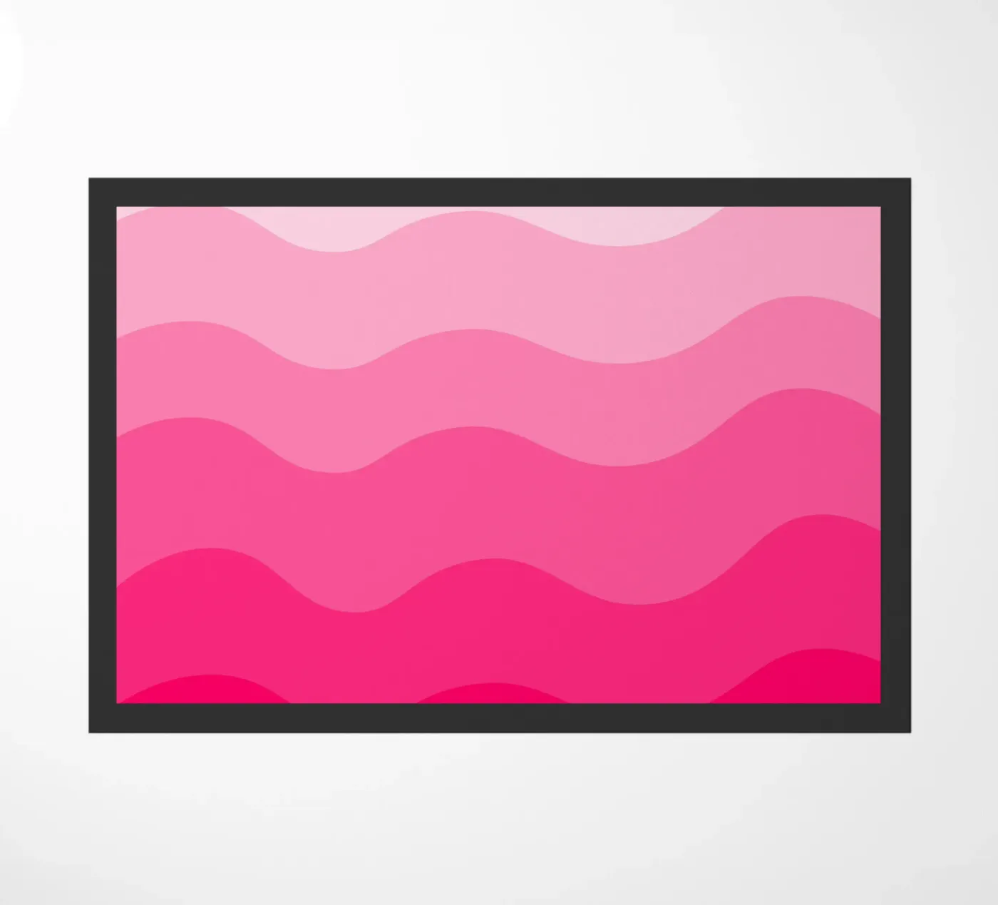 Pink gradient design doormat by baobabprintstore