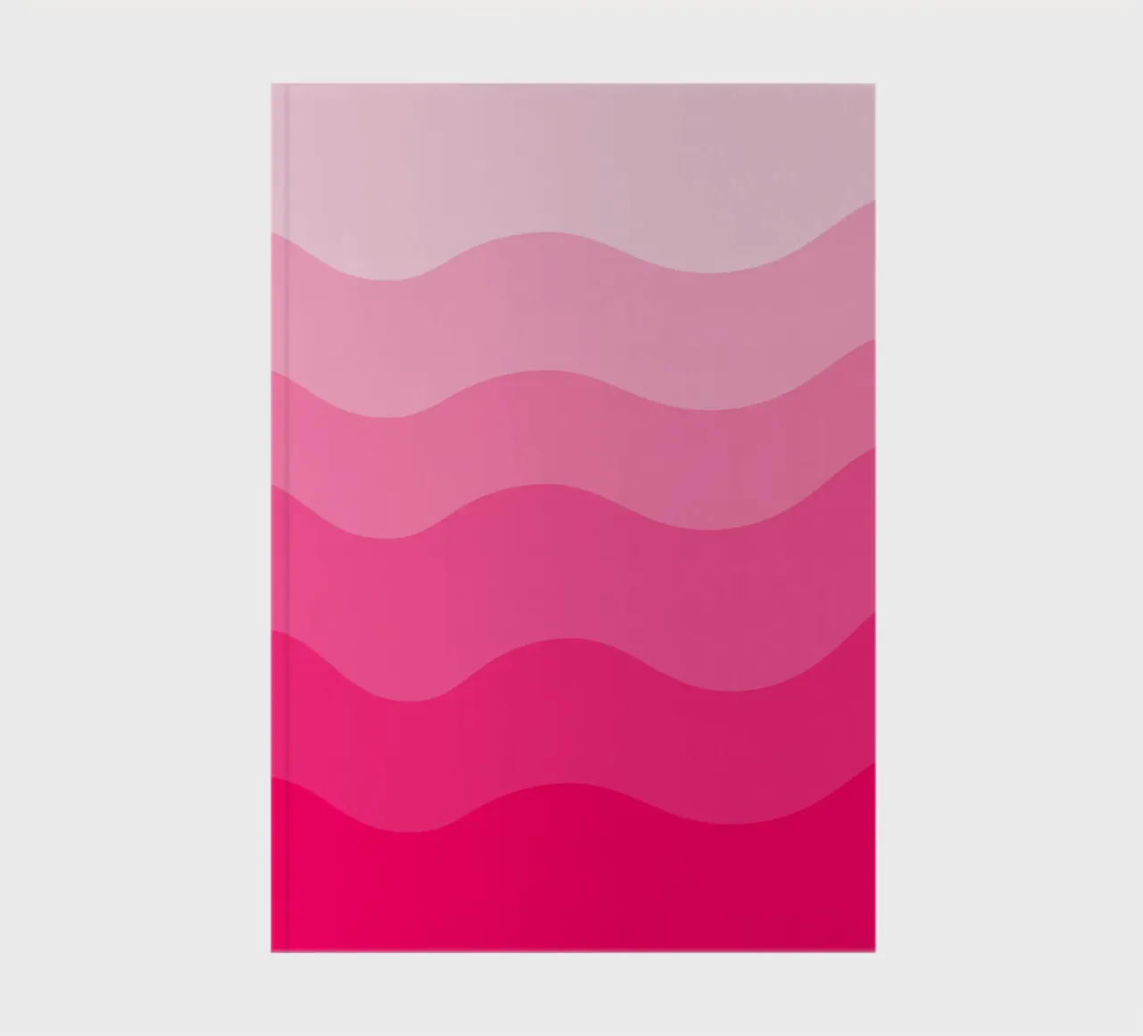 Pink gradient design notebook by baobabprintstore