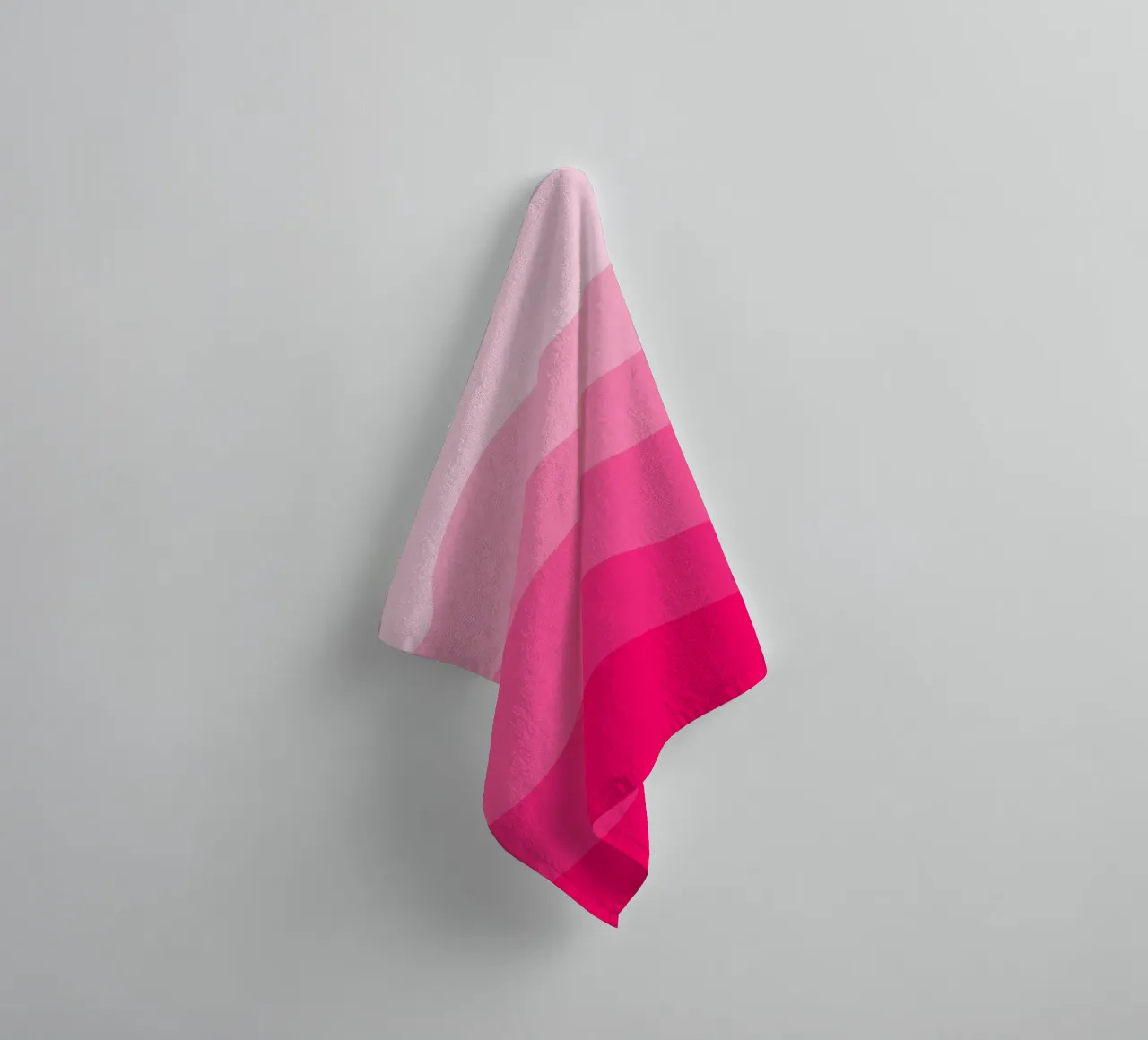 Pink gradient design asciugamano da bagno da baobabprintstore