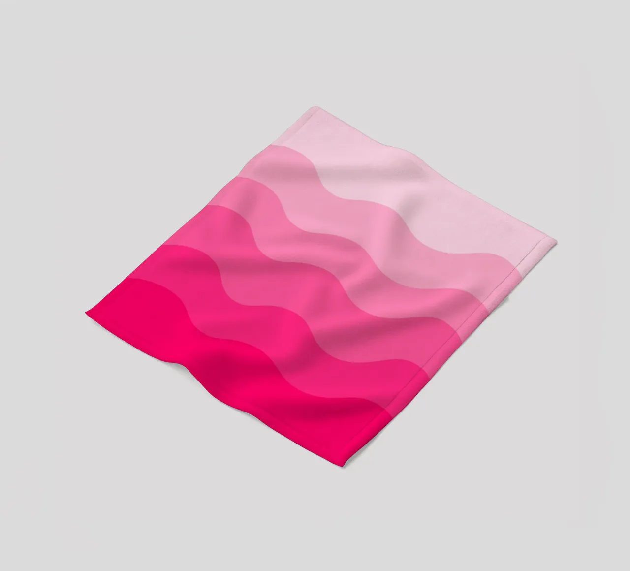 Pink gradient design coperta in pile da baobabprintstore