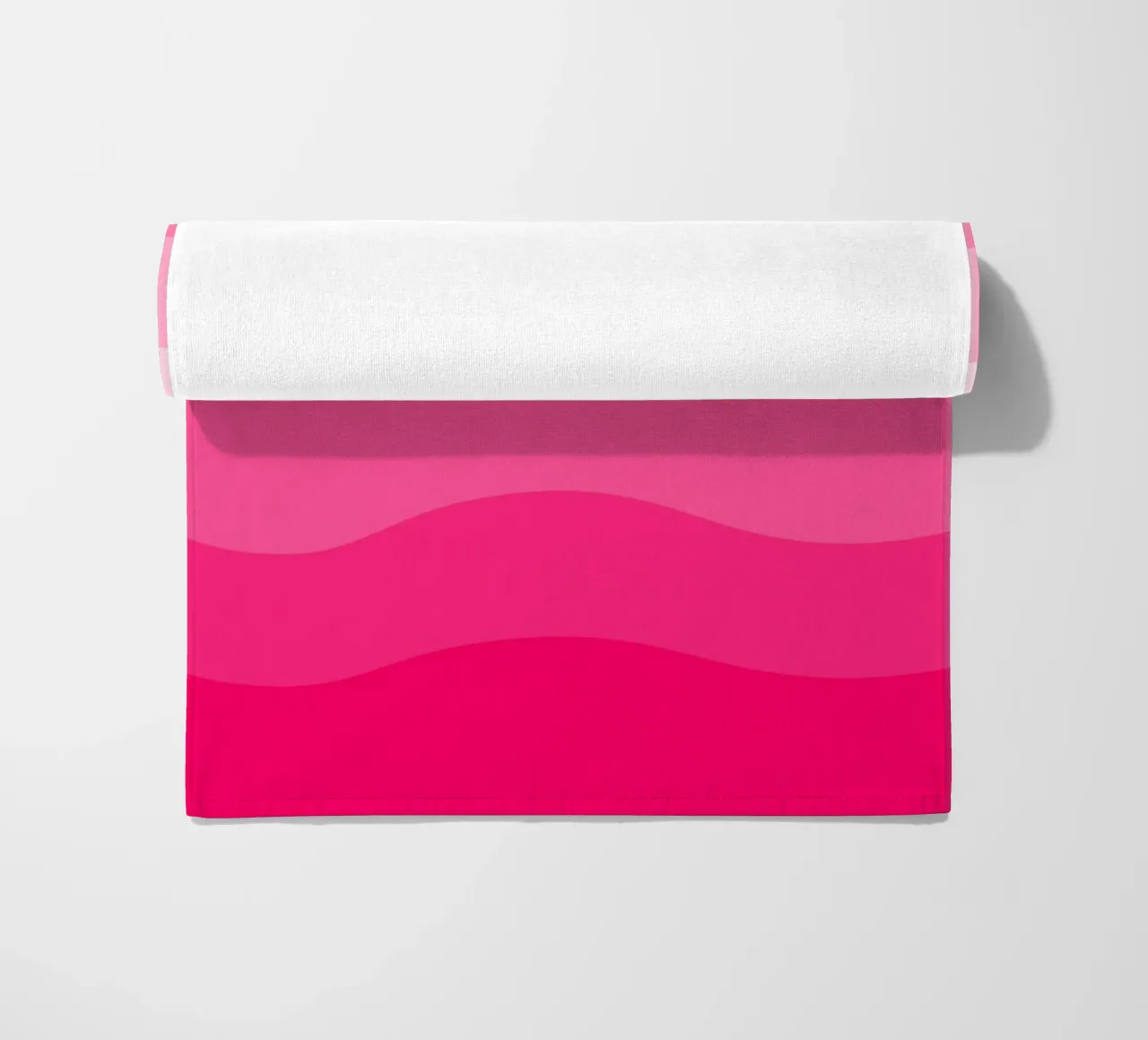 Pink gradient design telo mare da baobabprintstore