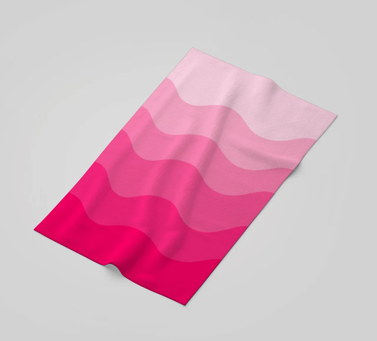 Pink gradient design telo mare da baobabprintstore