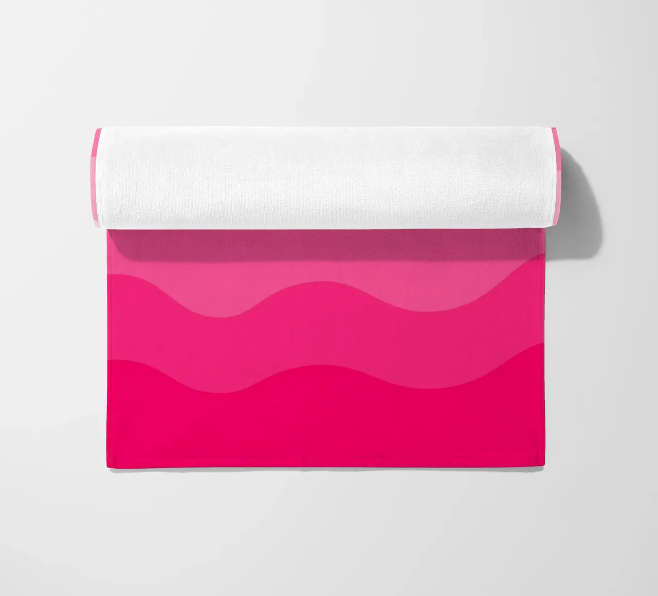 Pink gradient design telo mare da baobabprintstore