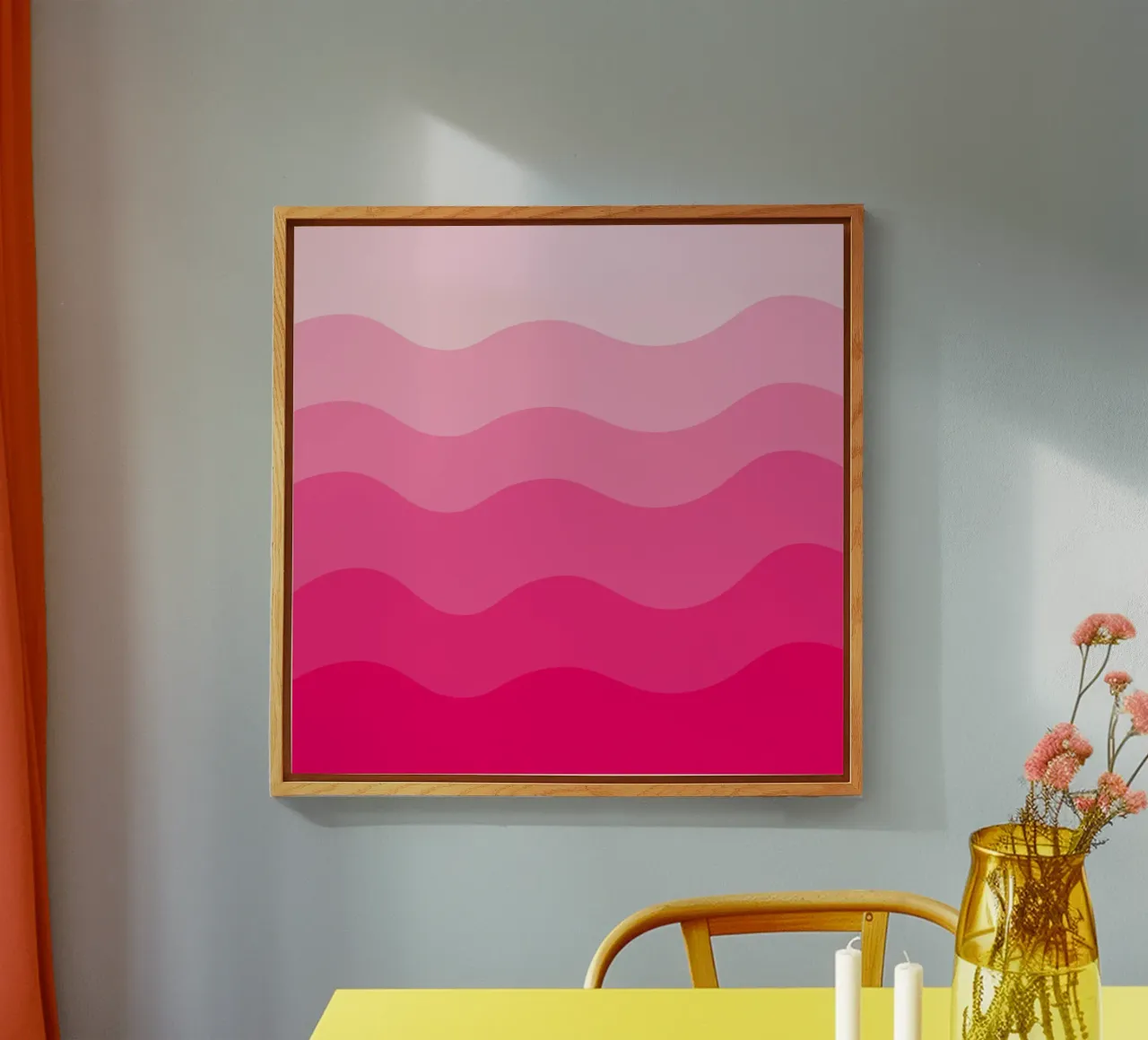 Pink gradient design plexiglass da baobabprintstore