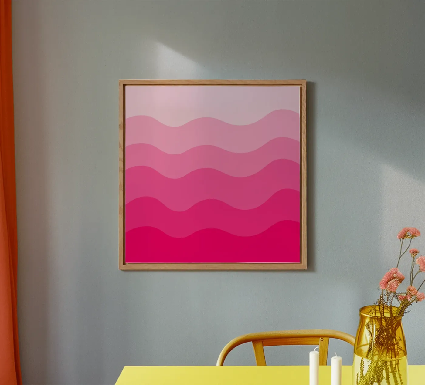 Pink gradient design pannello forex da baobabprintstore