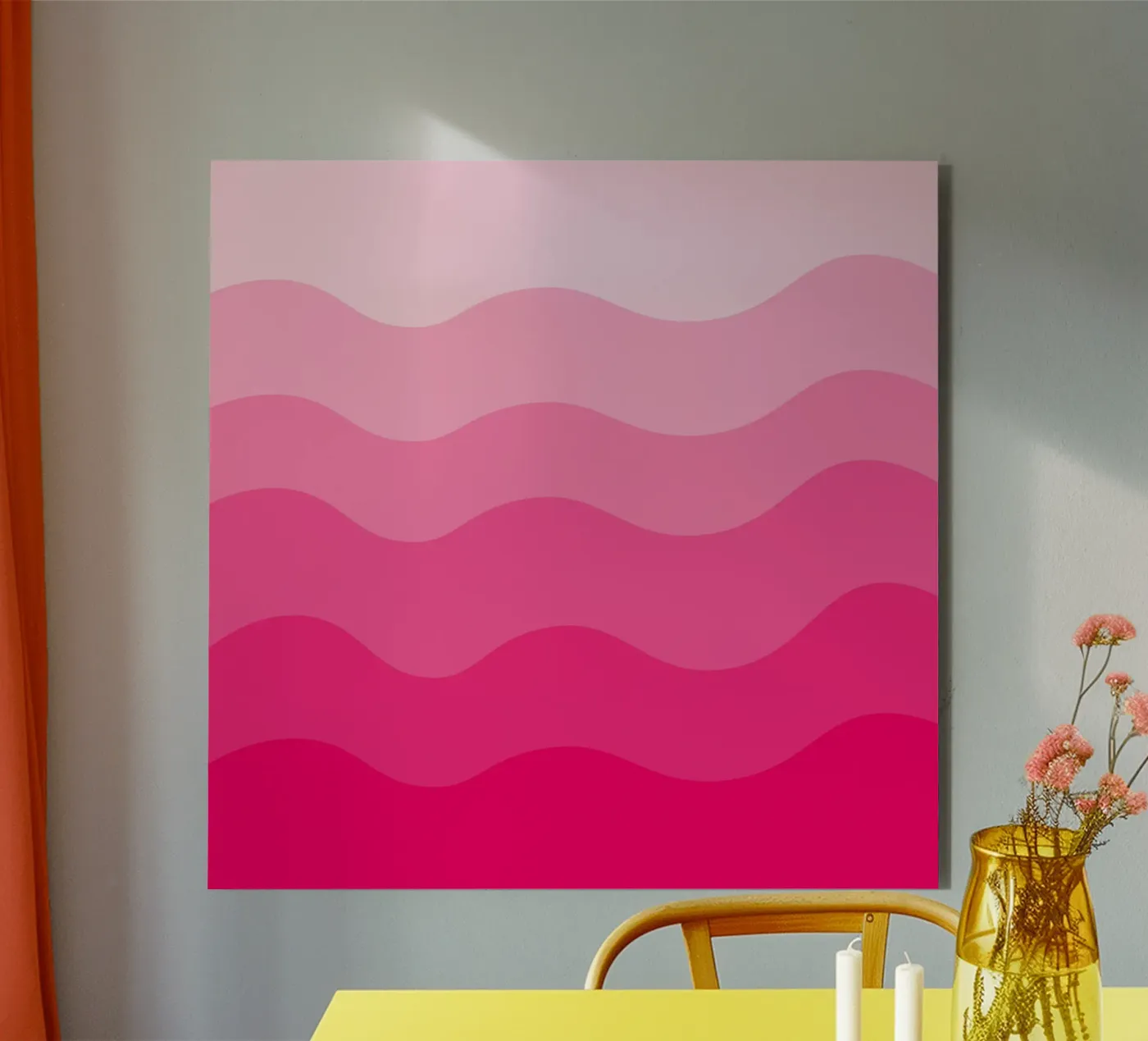 Pink gradient design pannello forex da baobabprintstore