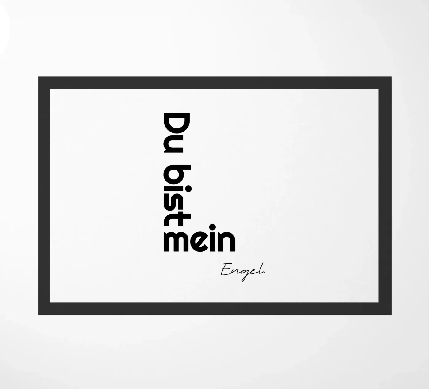 Sei il mio angelo zerbino da YV TYPOGRAPHY