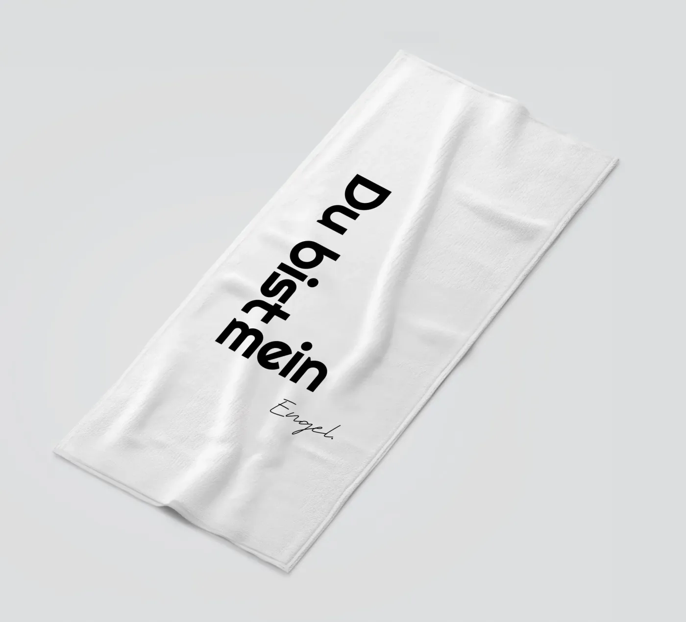 Sei il mio angelo telo mare da YV TYPOGRAPHY