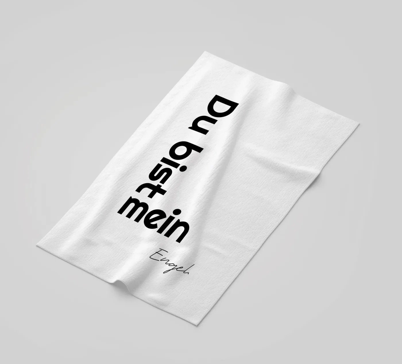 Sei il mio angelo telo mare da YV TYPOGRAPHY