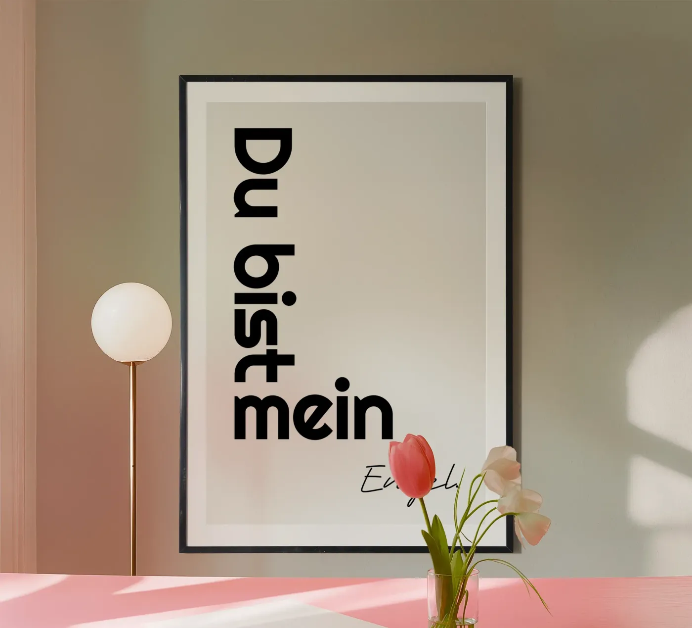 Sei il mio angelo poster da YV TYPOGRAPHY