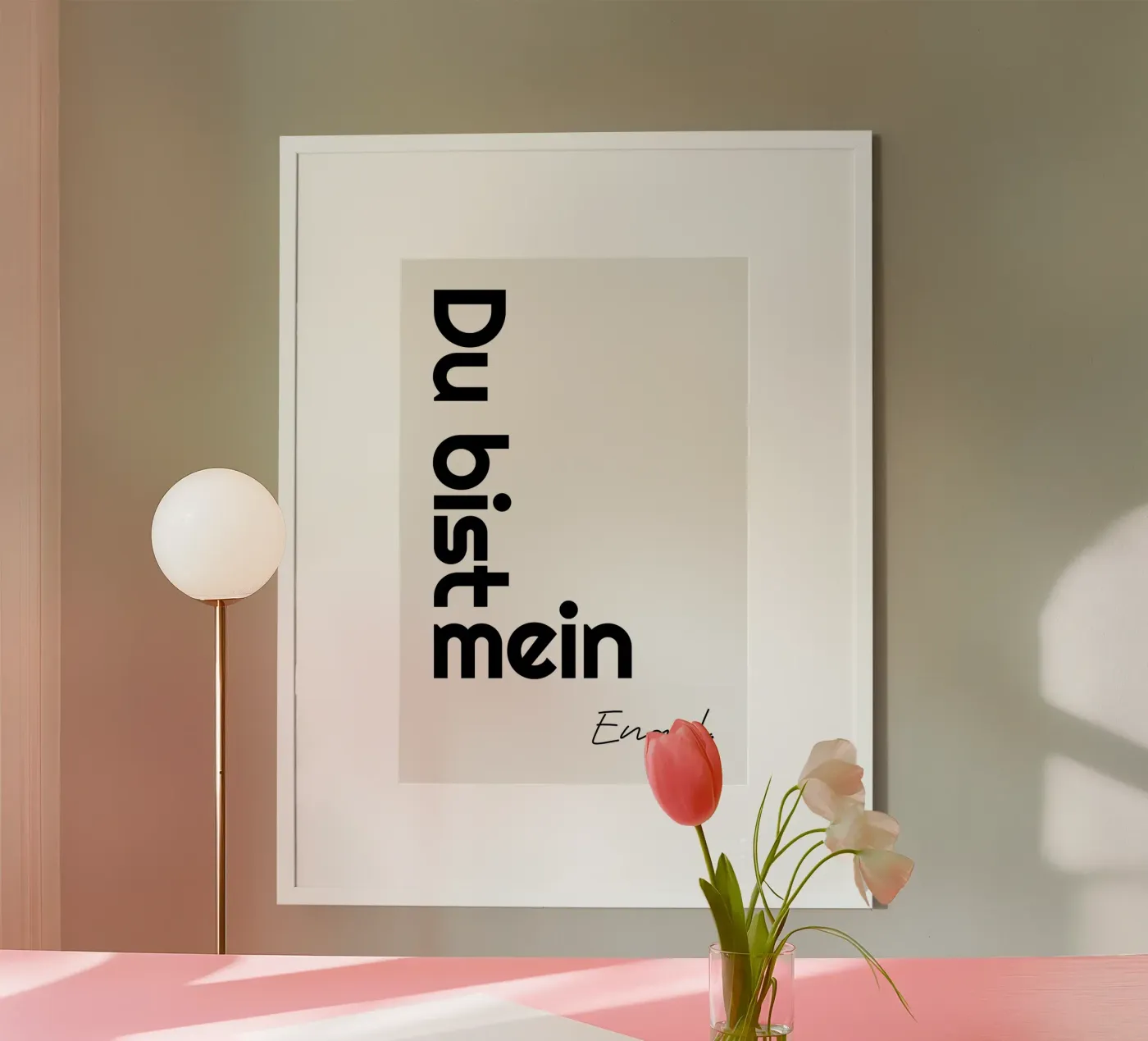 Sei il mio angelo poster da YV TYPOGRAPHY