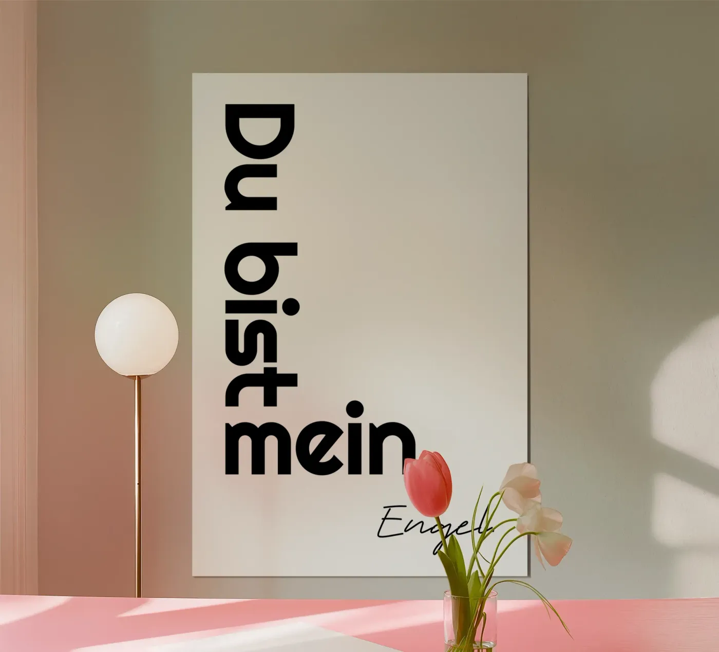 Sei il mio angelo poster da YV TYPOGRAPHY