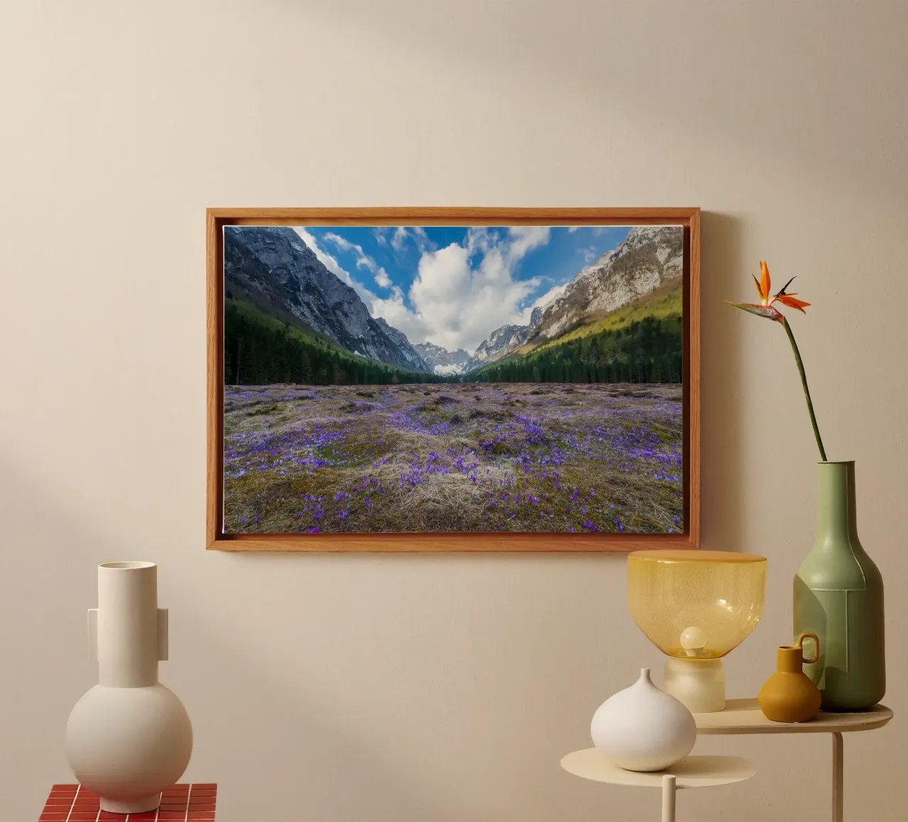 Paesaggio onirico tela con Cornice a cassetta da PhotoVibe Decor