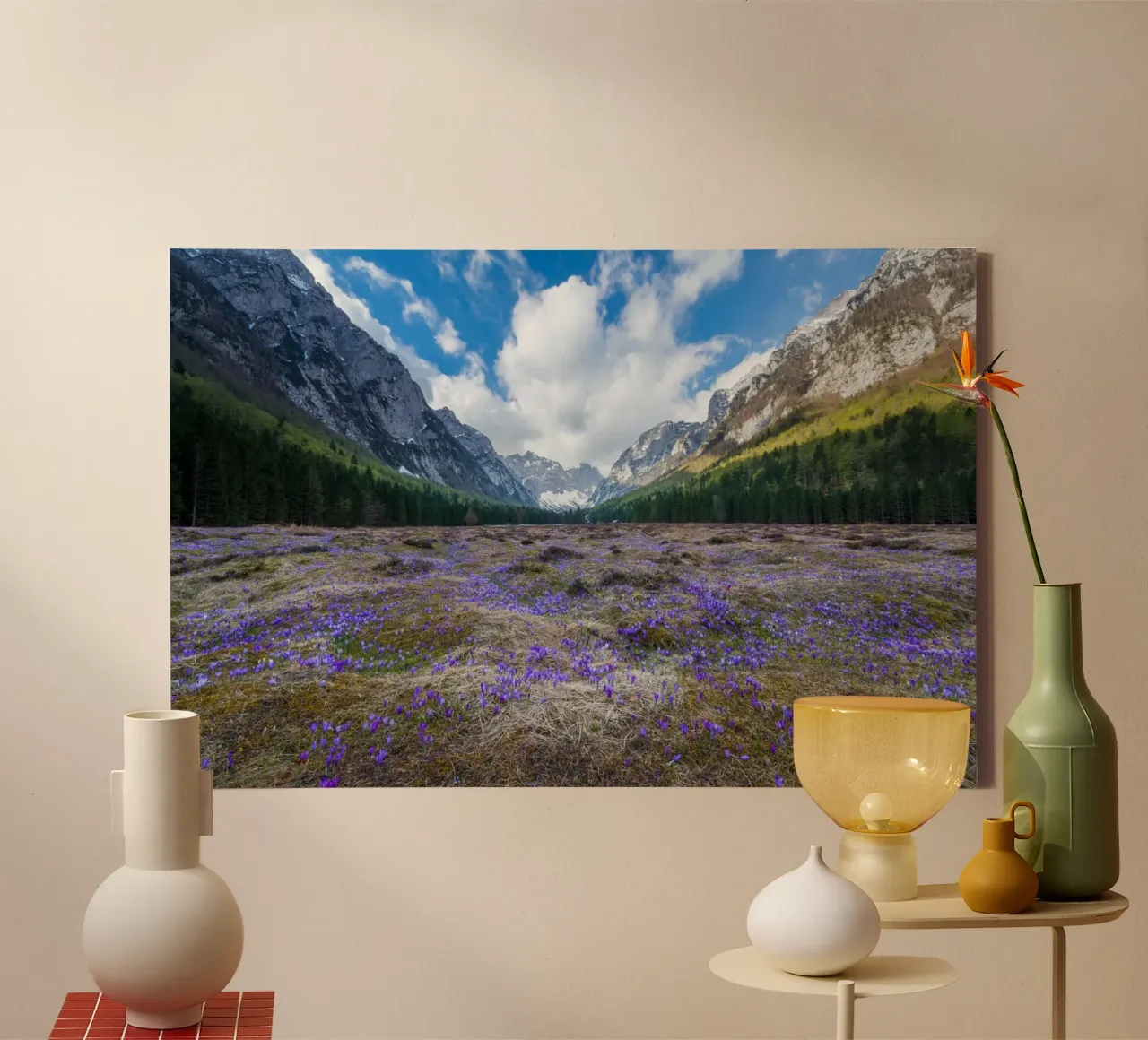 Paesaggio onirico tela con Cornice a cassetta da PhotoVibe Decor