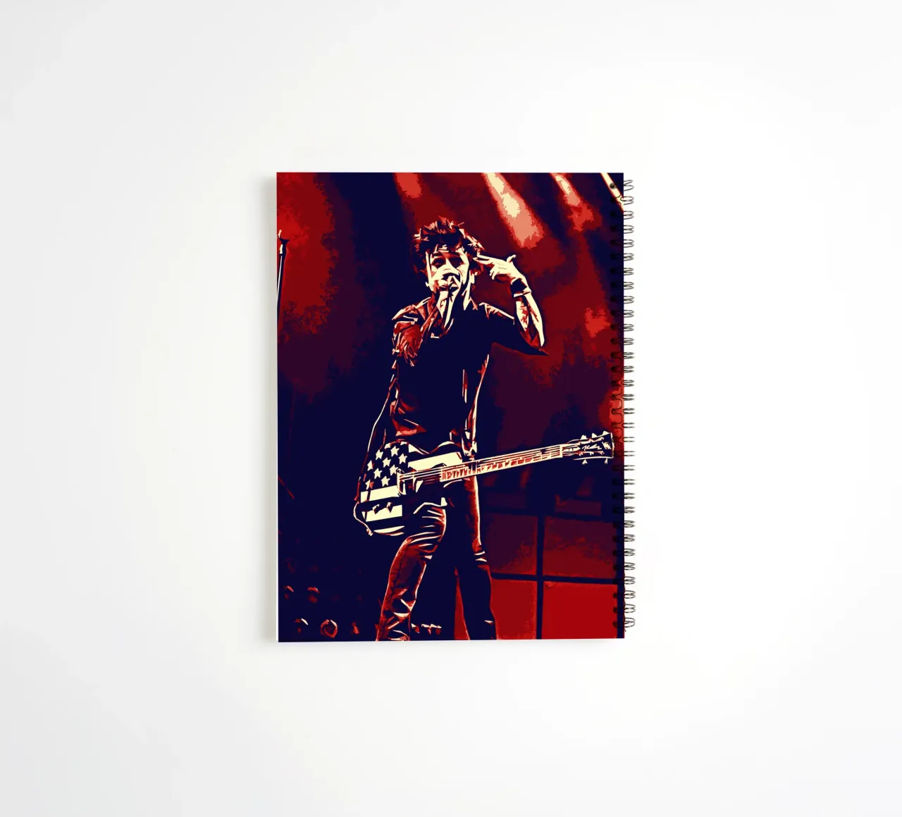 Billie Joe Armstrong green day music band Art spiral notebook by music soul