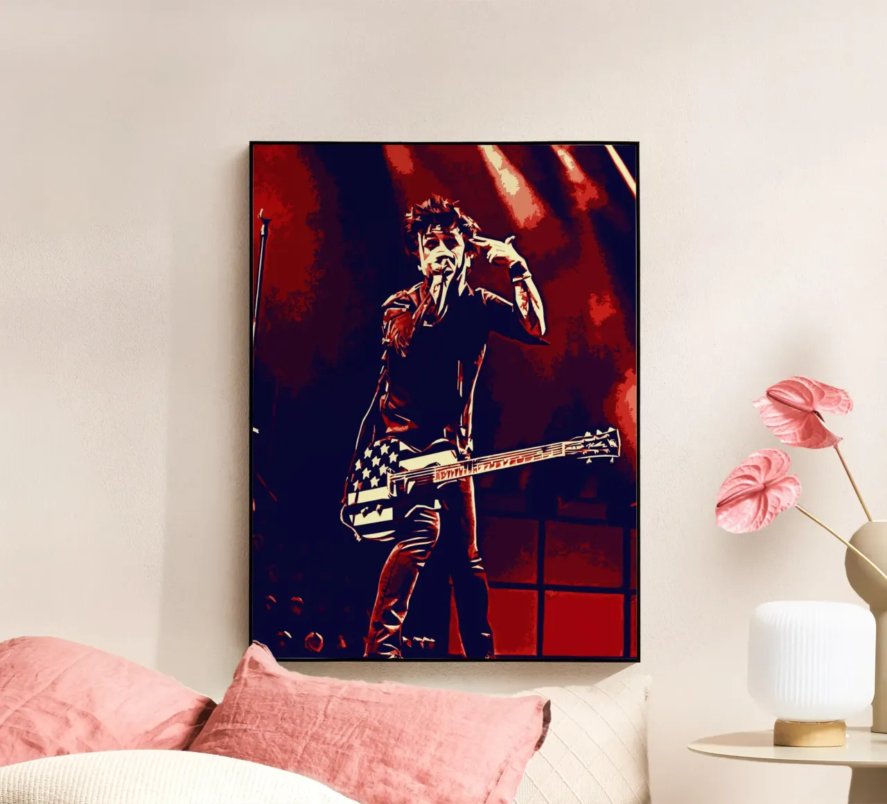 Billie Joe Armstrong green day music band Art acrylic glass by music soul