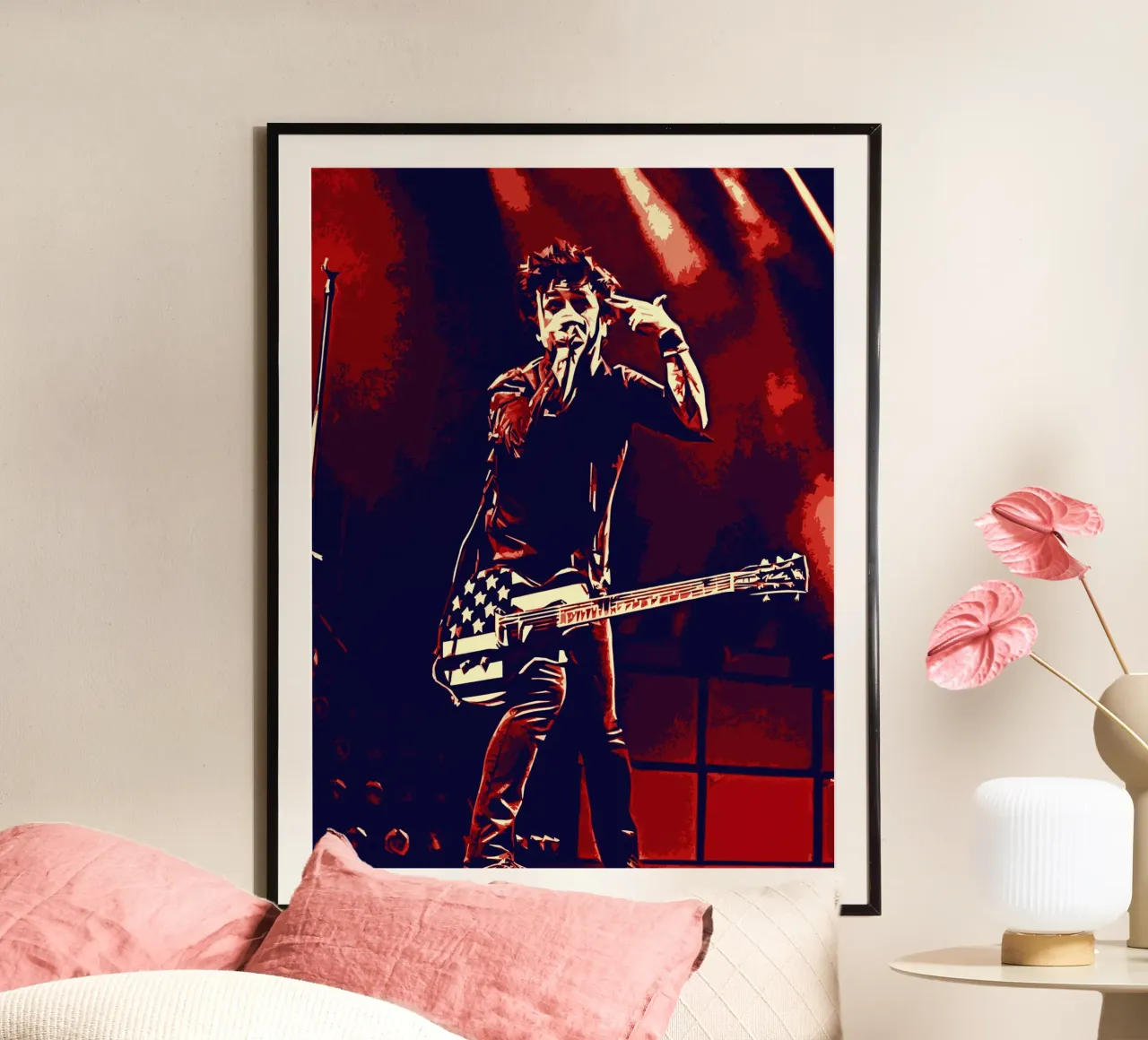 Billie Joe Armstrong green day music band Art hahnemühle by music soul
