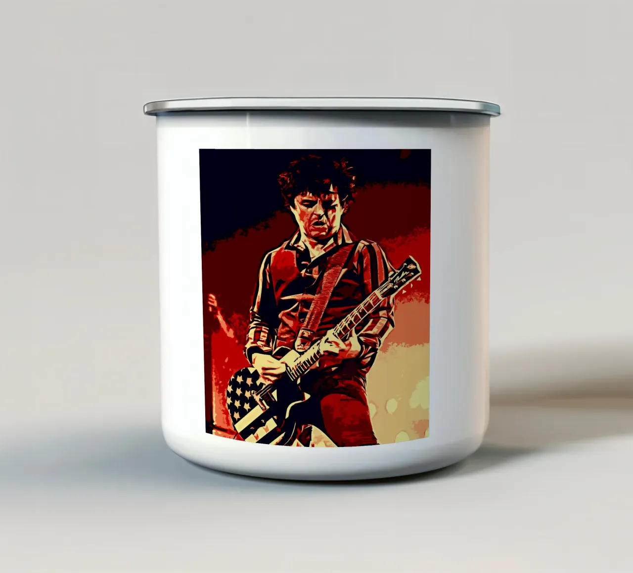 billie joe armstrong green day band music 1 Art tazza in smalto da music soul